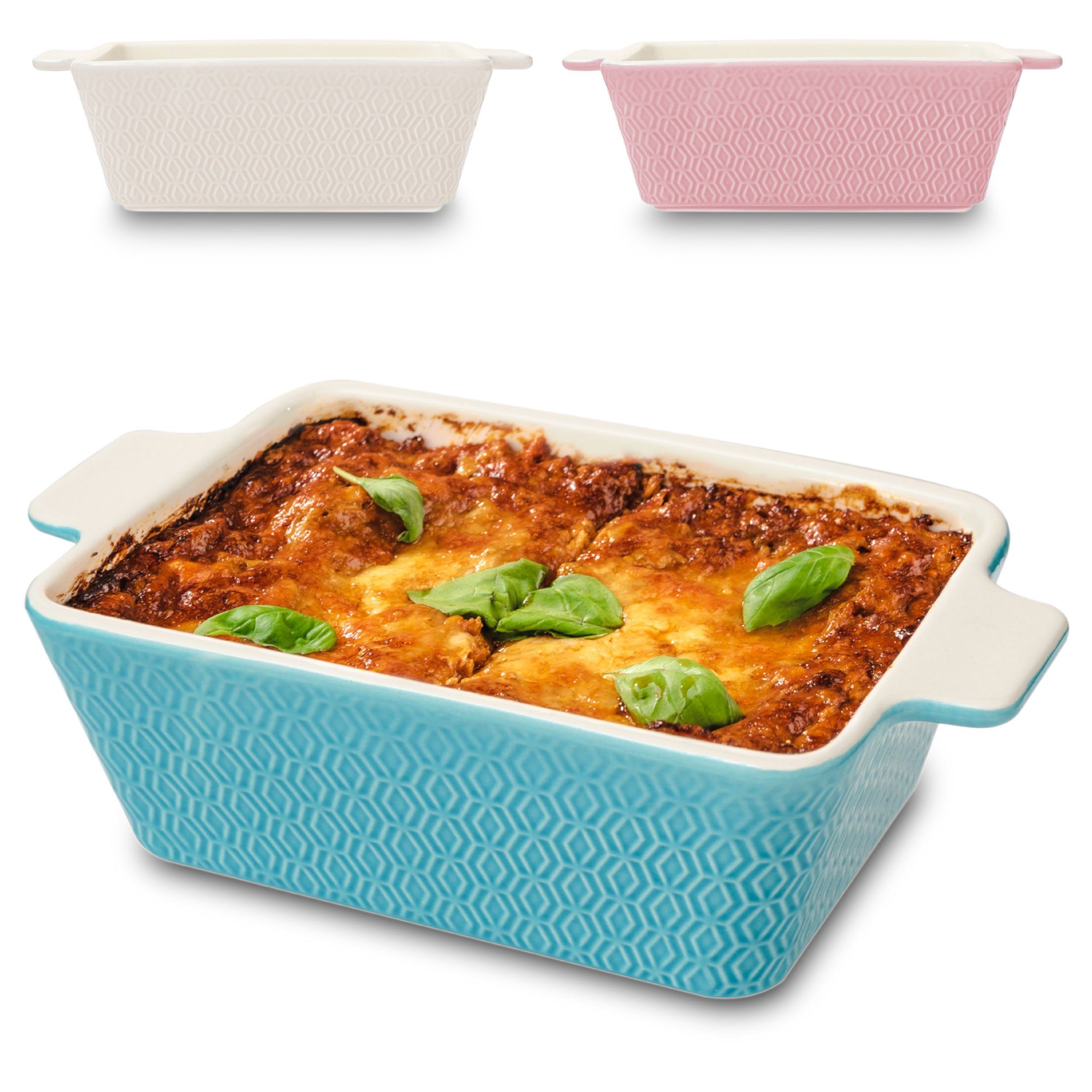 Auflaufform Klein Ofenfest Ofenform 28 cm 1,4 L - Hoher Rand Mit Antihaftbeschicht