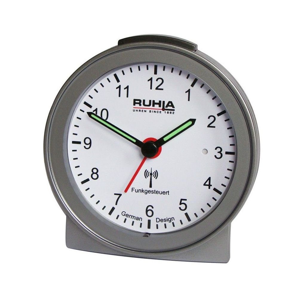 UMR Ruhla Funkwecker no tick analog silberfarben 256-2 günstig online kaufen