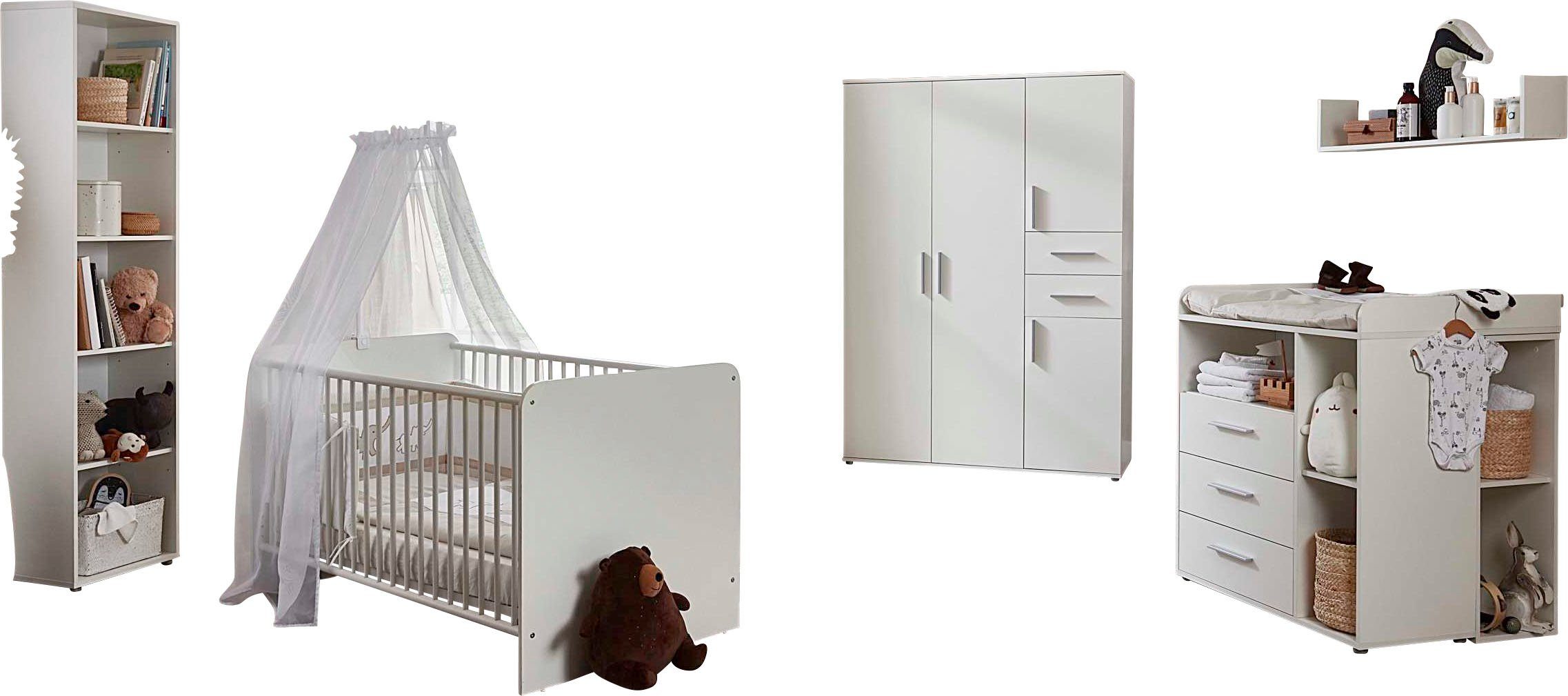 BMG Möbel Babyzimmer-Komplettset Lea, (Set, 7-tlg., günstig online kaufen