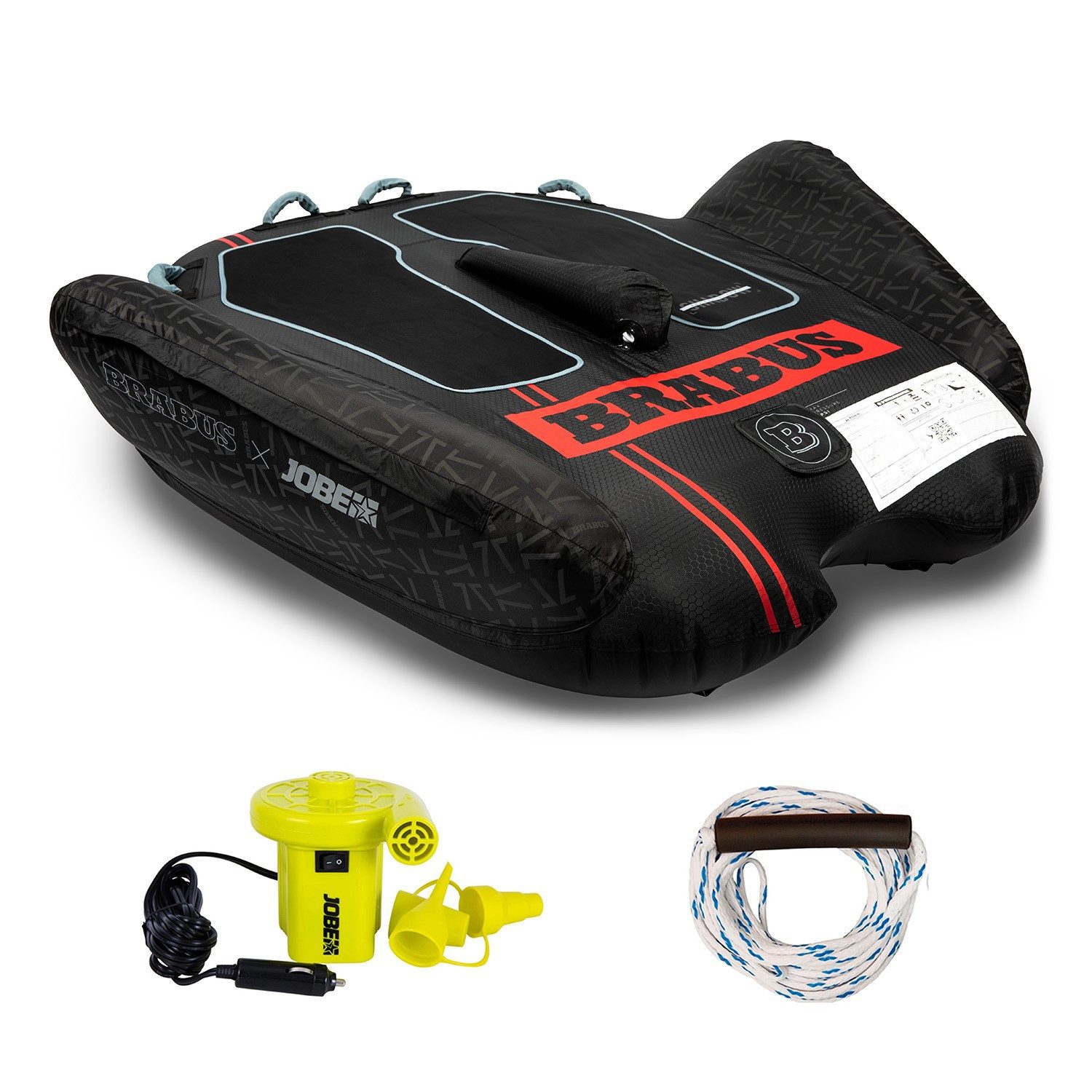 Jobe Wellenreiter Jobe SHADOW BRABUS 2 Tube Towable für 2 Personen Funtube 183x188cm