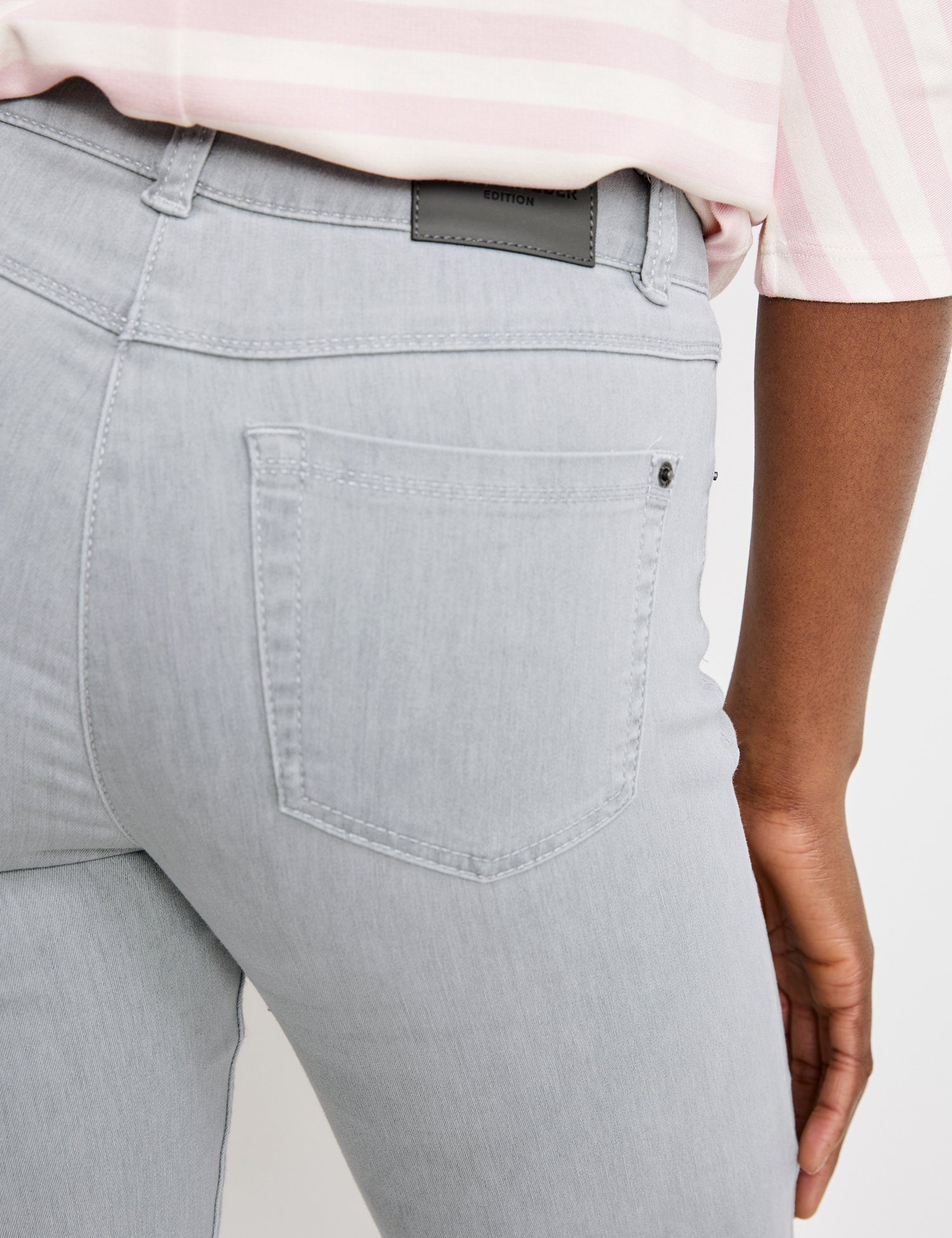 Fit WEBER grey Hose Slim light 5-pocket GERRY Slim-fit-Jeans denim