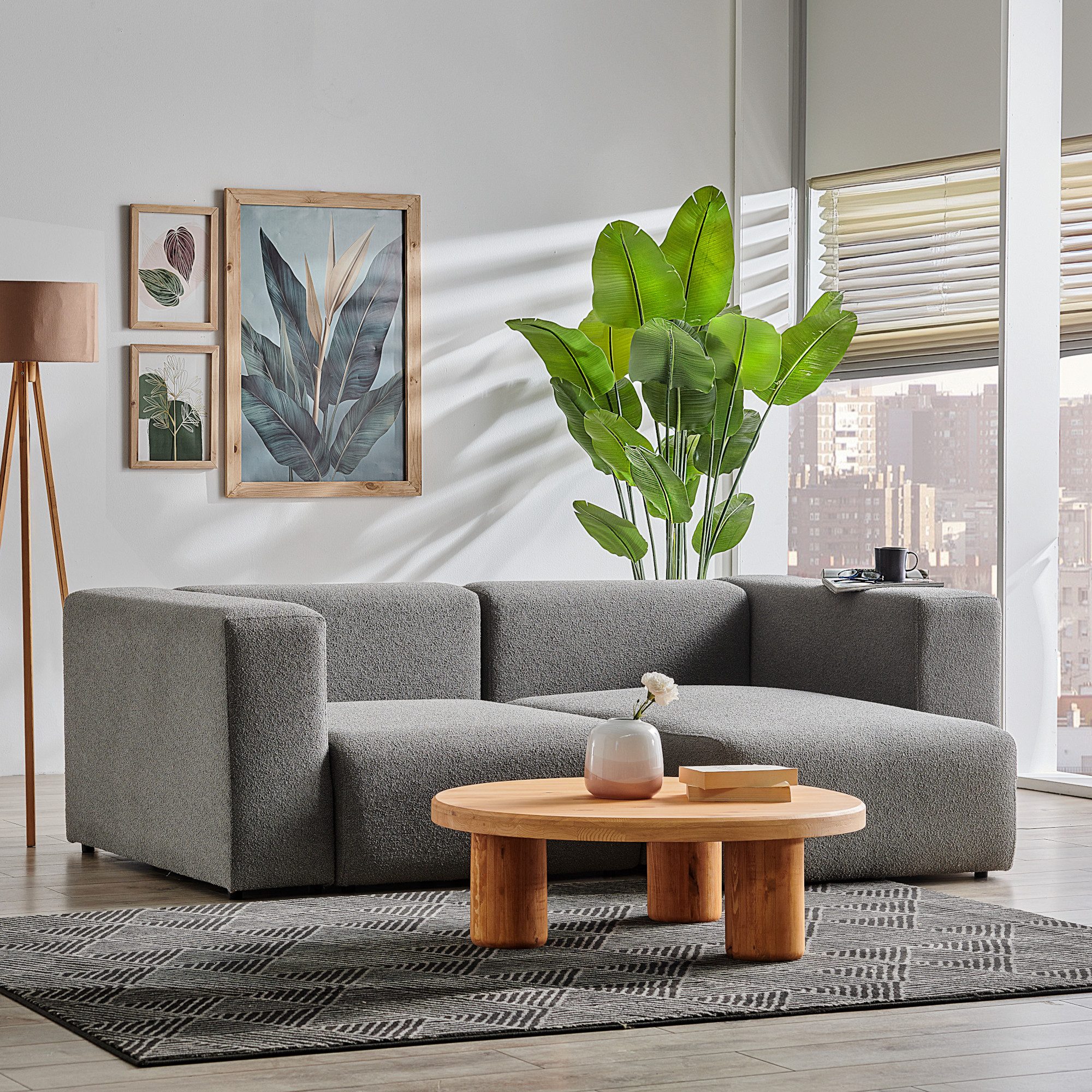 en.casa Sofa, 2 Teile, »Suldal« 2-Sitzer günstig online kaufen