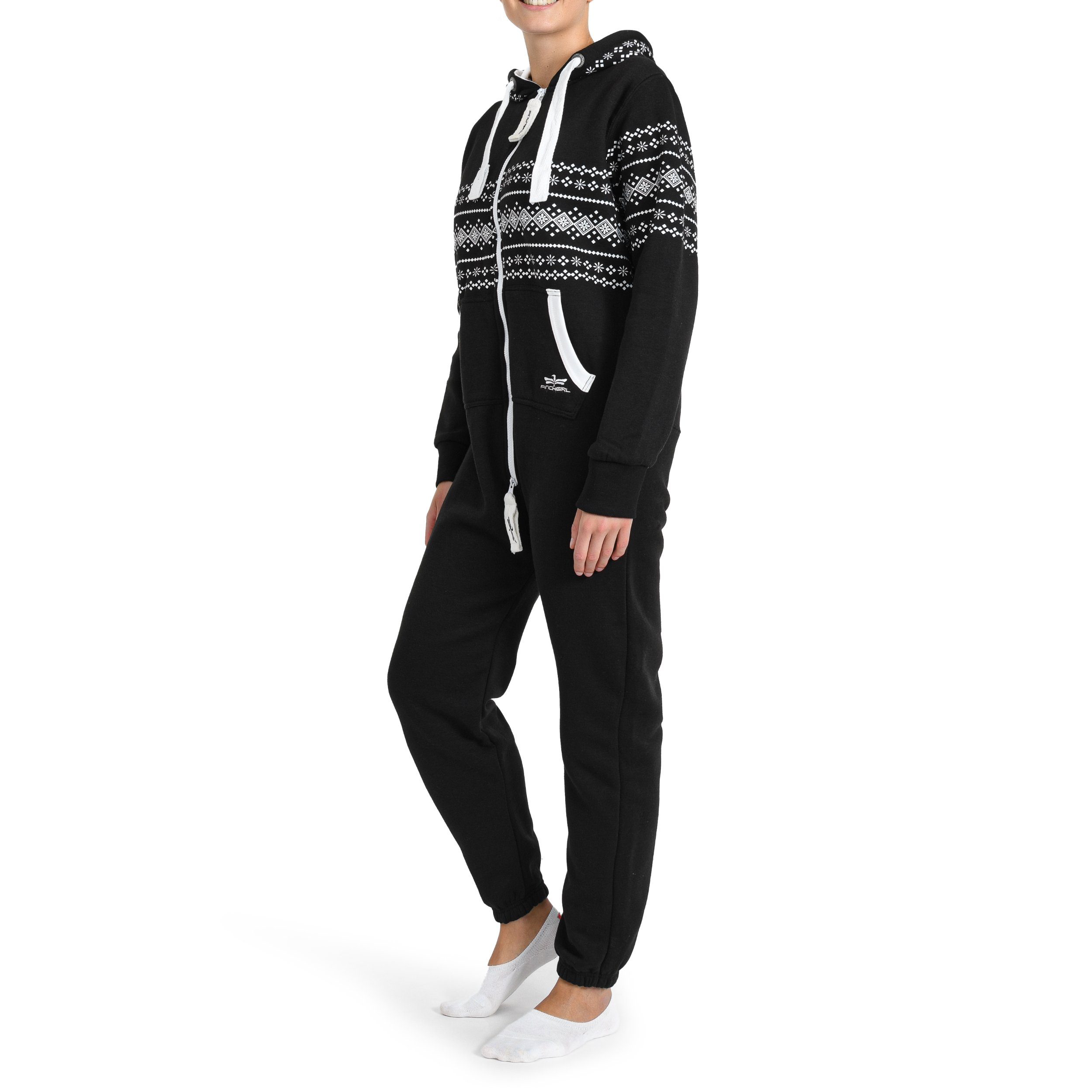 Finchgirl Jumpsuit FG117 Damen Jumpsuit Overall Jogging Training Anzug Einteiler