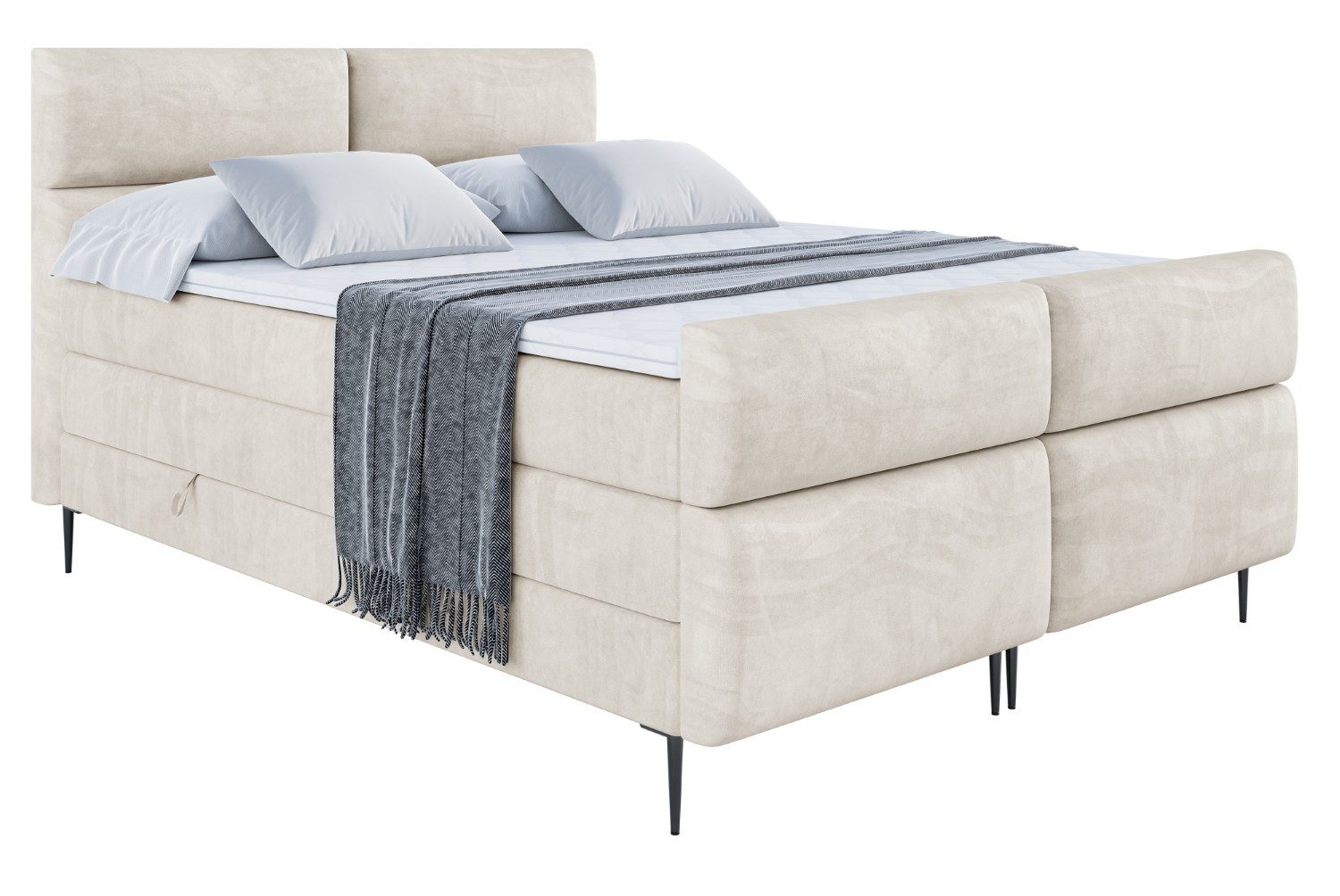 ALTDECOR Boxspringbett BOXI3-F-Z KING (Multipocket-Matratze H4, H3 Matratze günstig online kaufen