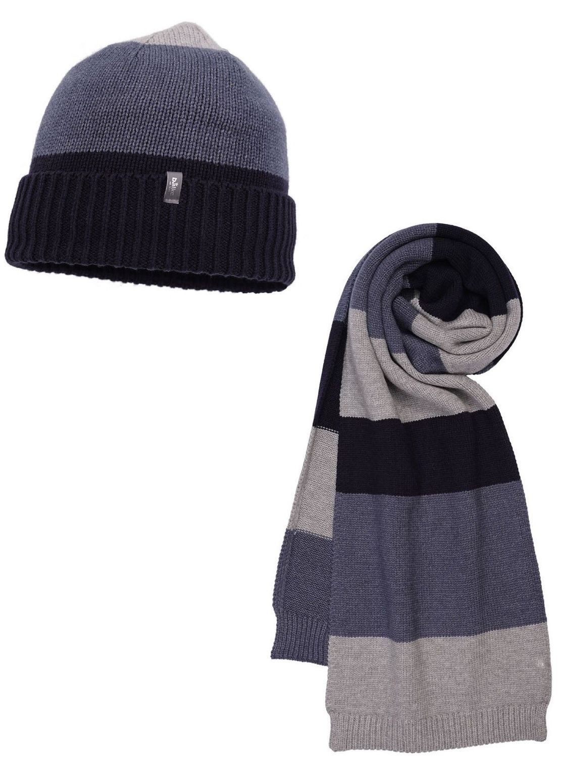 Balke Strickmütze Set aus Strickmütze mit Umschlag und Schal