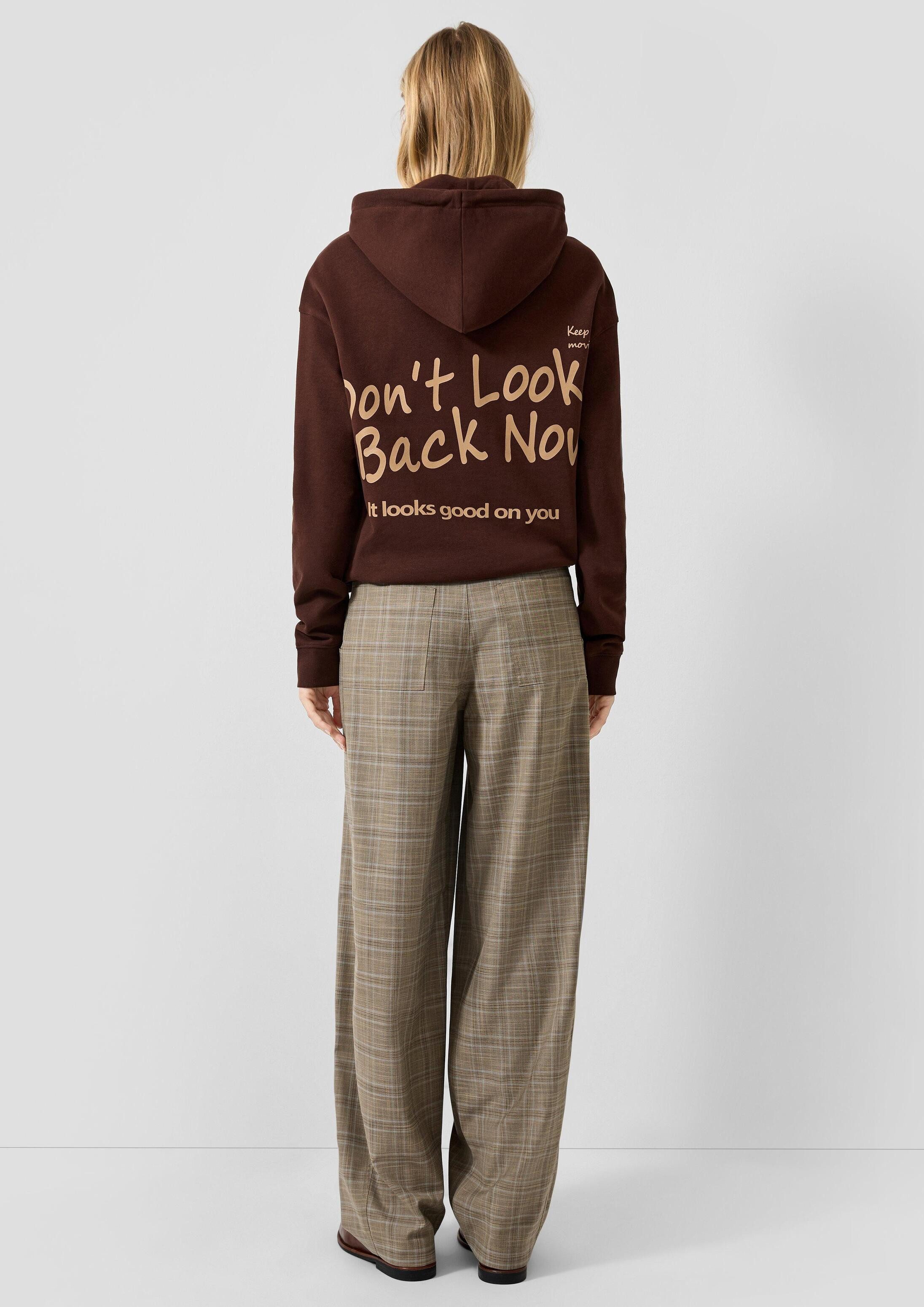 QS Sweatshirt Sweatshirt Weicher Hoodie mit Backprint – Bild 3 von 5