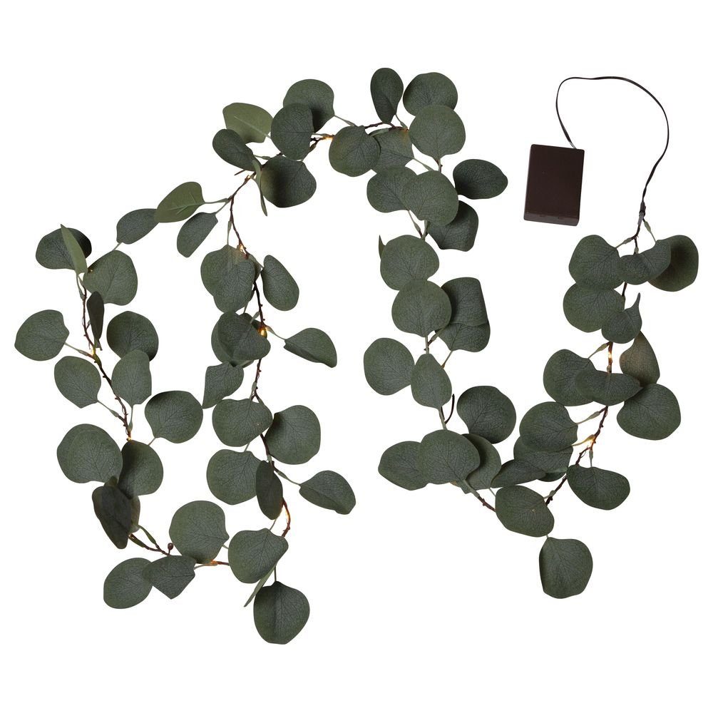 Kunstbaum LED Eucalyptus in Grün 20-flammig, click-licht, Höhe 8 cm, Lichterketten für den Innenbereich
