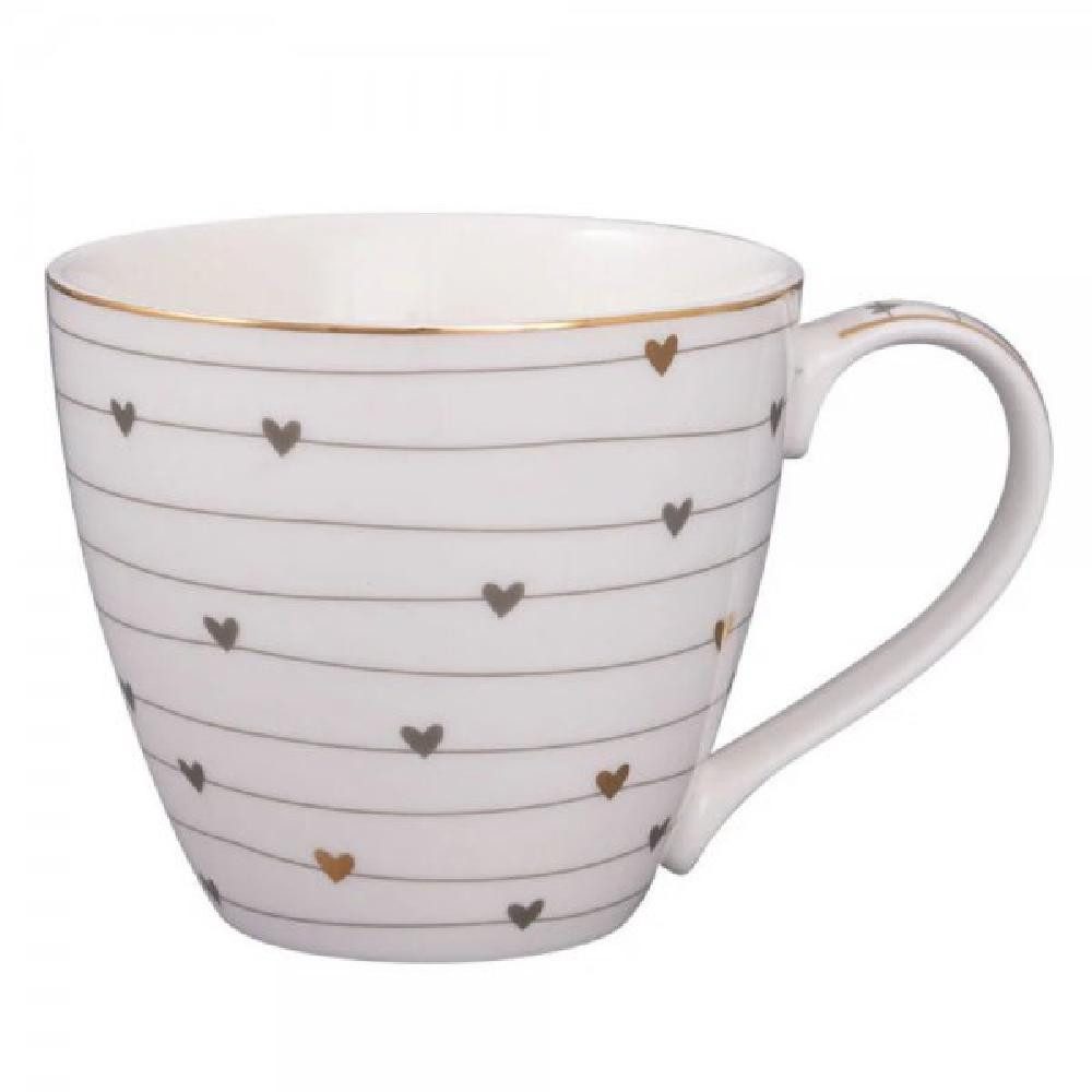 Greengate Tasse Tasse mit Henkel Grace Grey (300ml)
