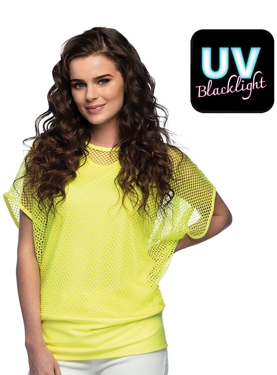 Boland T-Shirt Kurzarm Netzhemd neon-gelb Blickdichtes günstig online kaufen