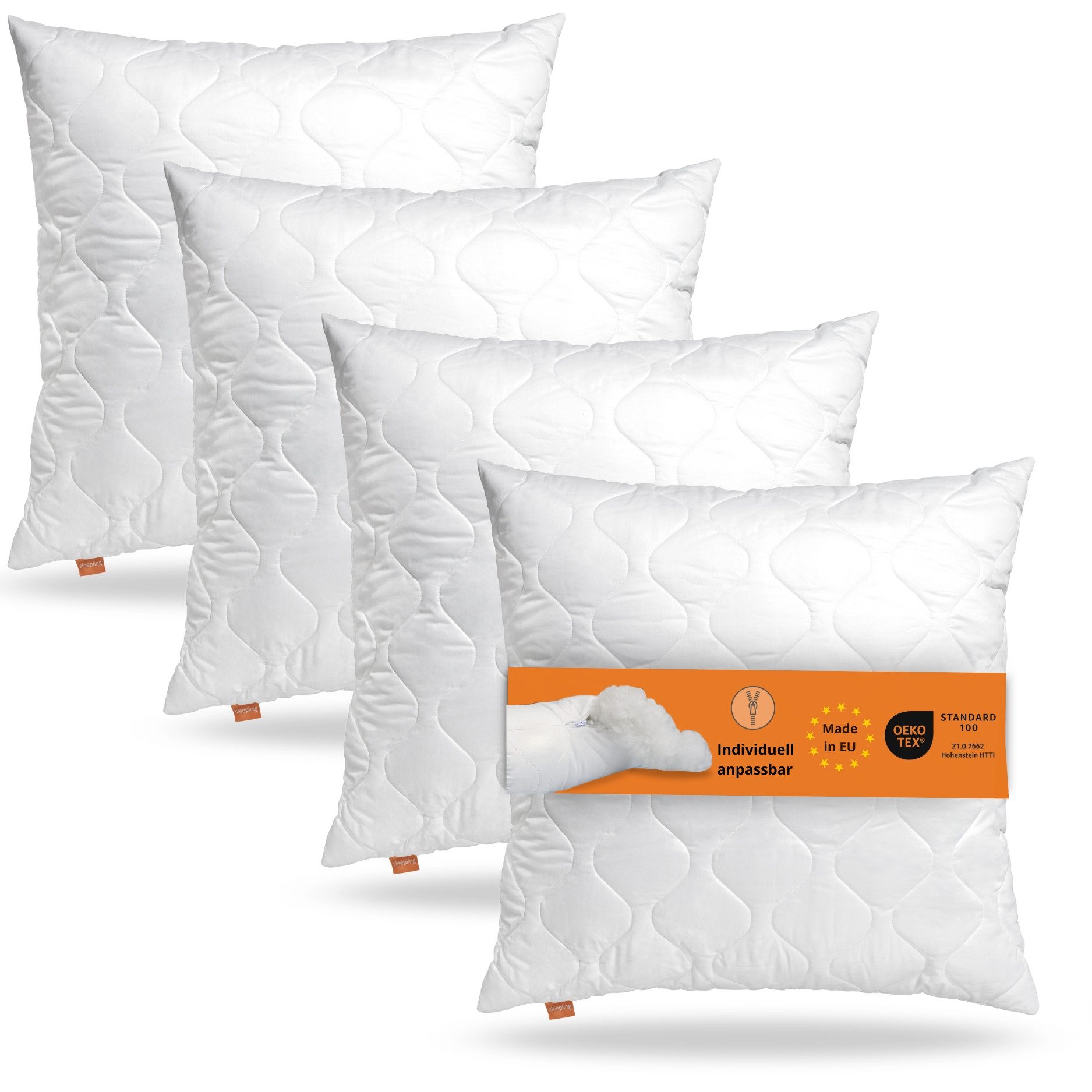 sleepling Kopfkissen Komfort 100, Füllung: 100 % Polyester (Fasern und Fase günstig online kaufen