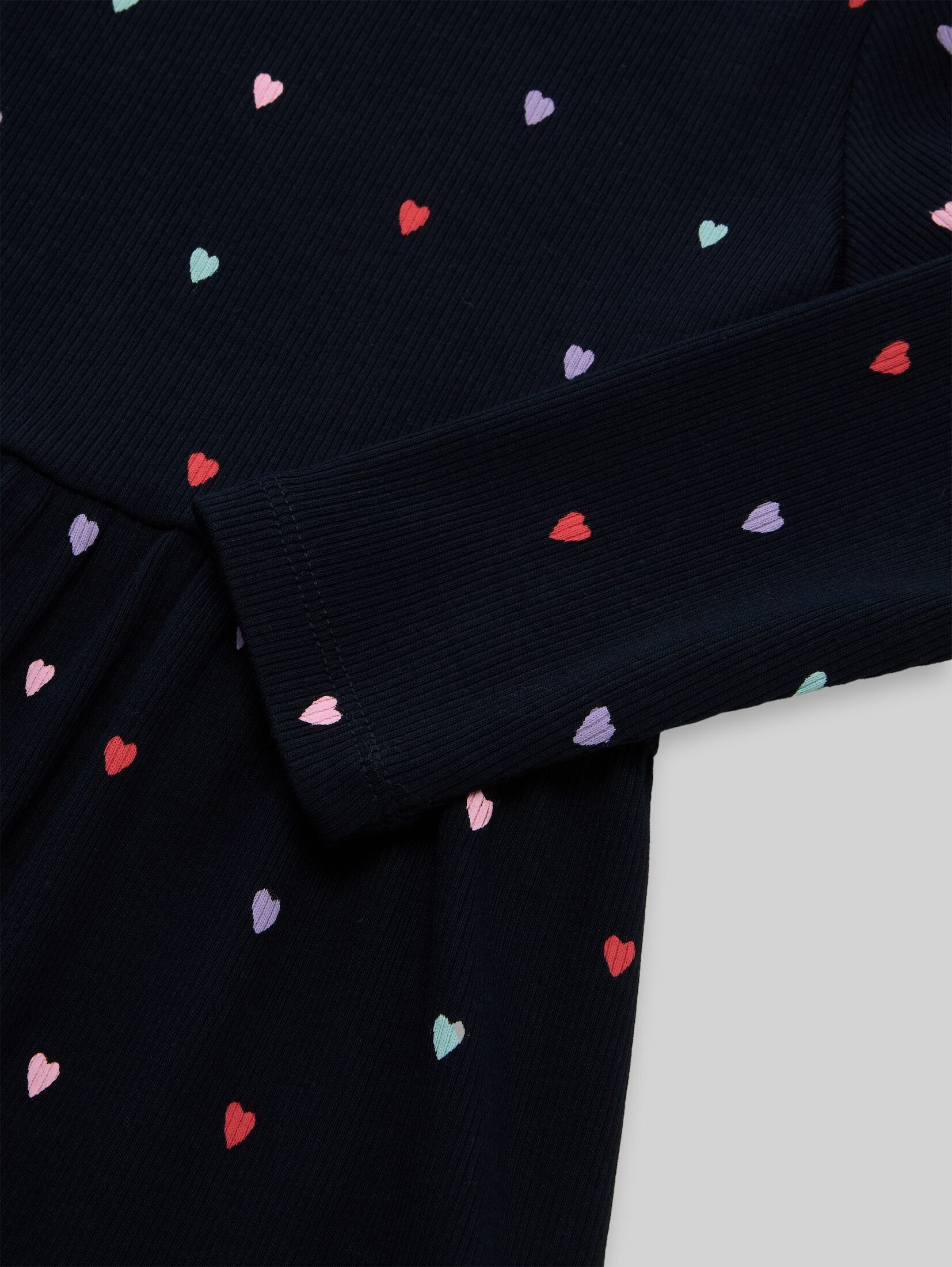 TOM TAILOR Sommerkleid Kleider & Jumpsuits Mini-Kleid mit Herz-Print