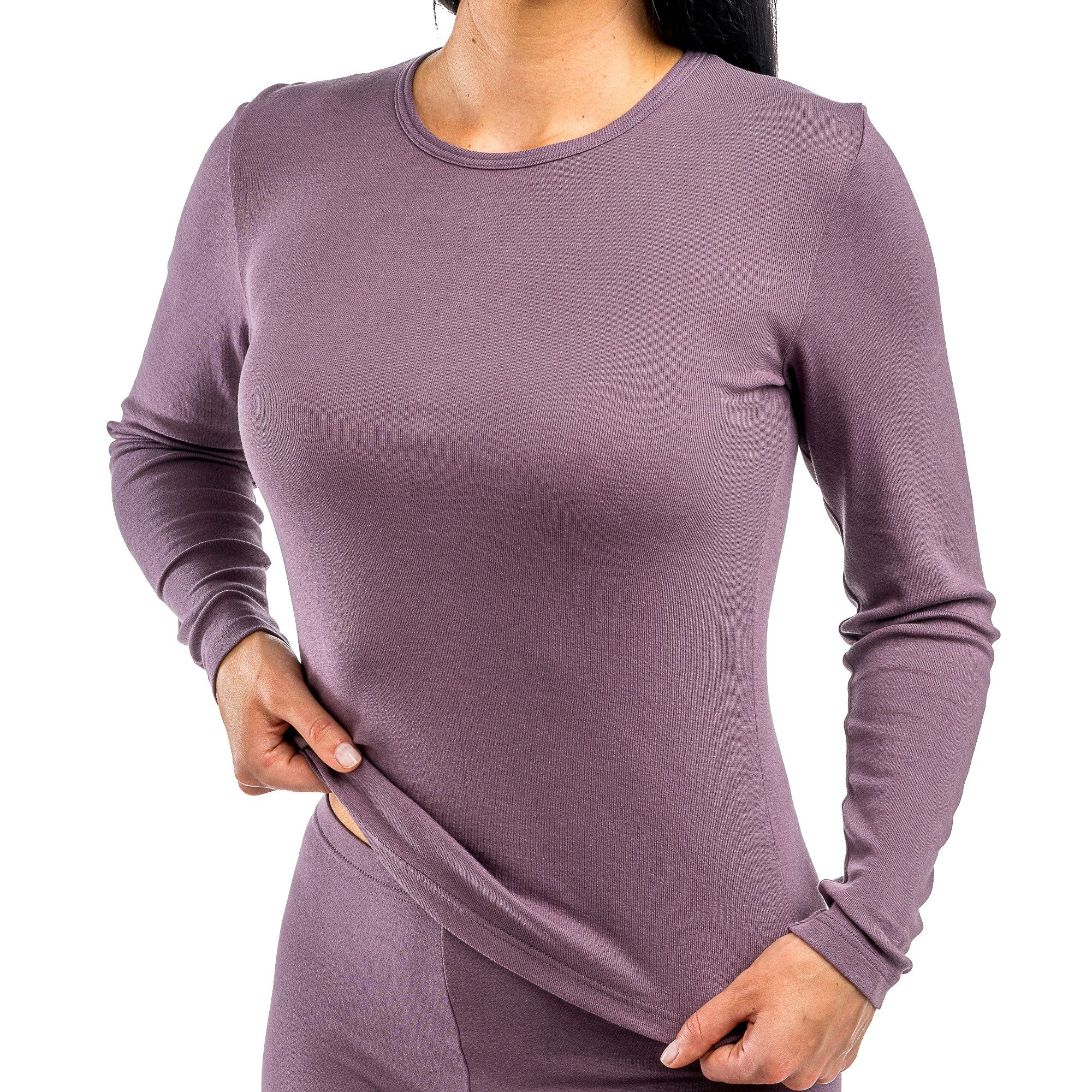 HERMKO Unterziehshirt 17830 Damen langarm Unterhemd woman longsleeve Shirt günstig online kaufen