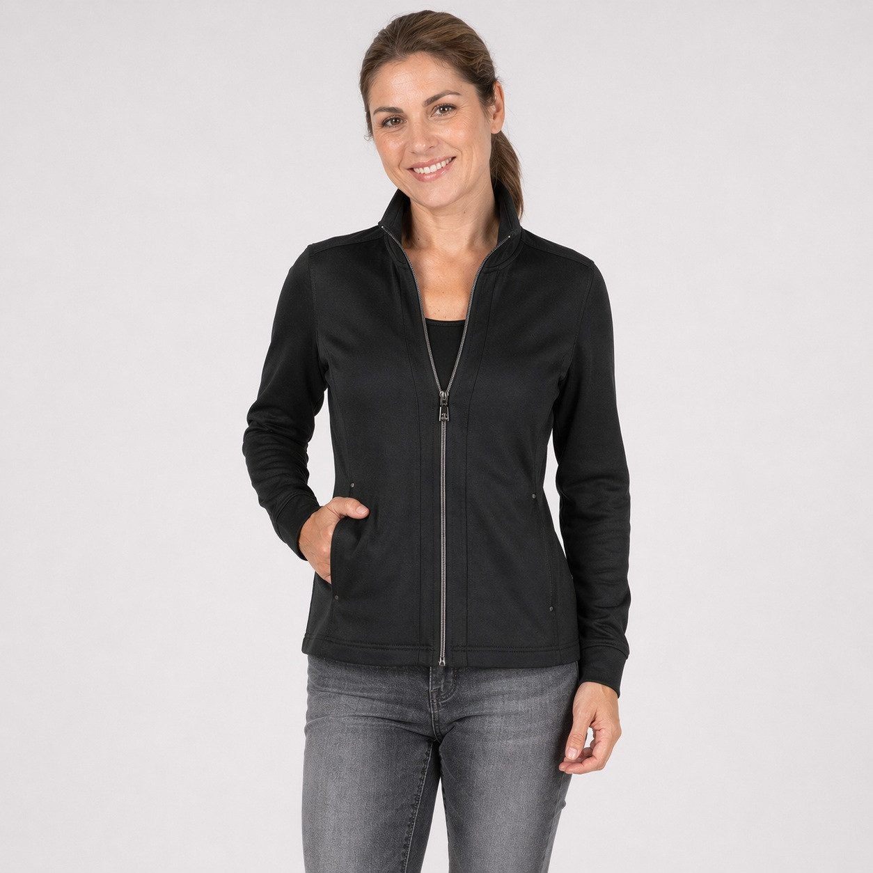 LPO Softshelljacke Abbey Outdoor glatt mit matter Struktur
