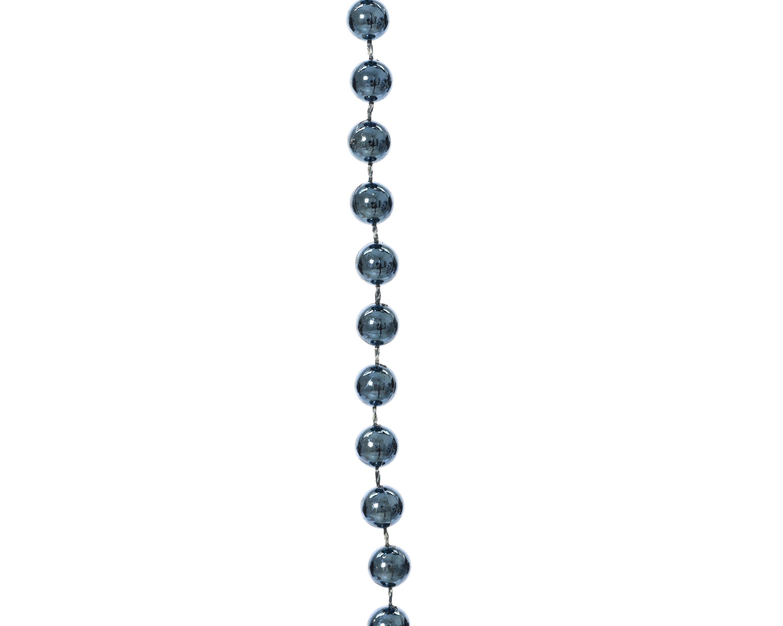 Kaemingk Girlanden, Perlenkette 8mm x 10m Kunststoff - Nachtblau