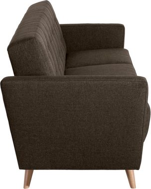 Max Winzer® 3-Sitzer Julius, Schlafsofa, inklusive Bettfunktion & Bettkasten, Breite 224 cm
