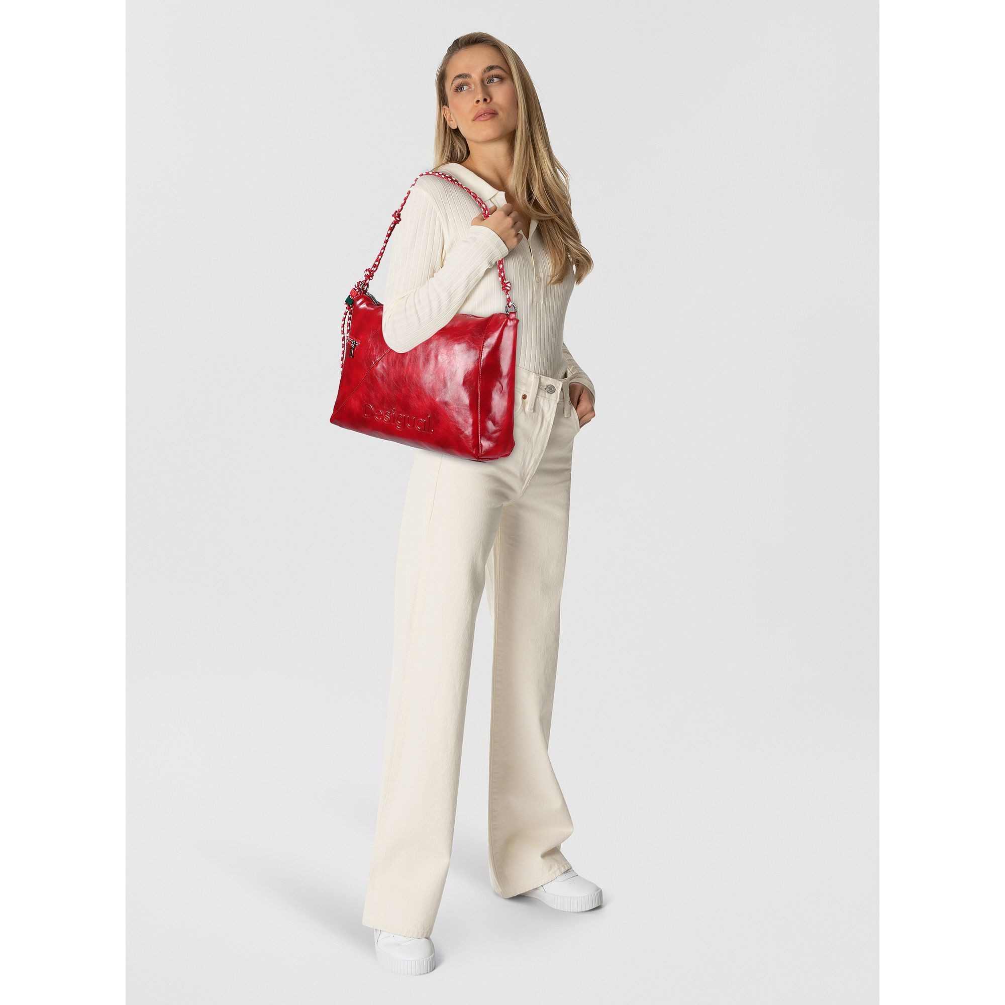 Desigual Schultertasche Half, Polyurethan