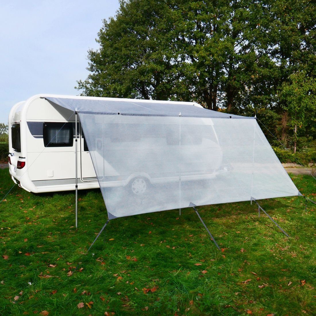 yourGEAR Vorzelt yourGEAR Procida Sonnenschutz 400x200cm 0 Caravan Vorderwand Sonnensegel, Personen