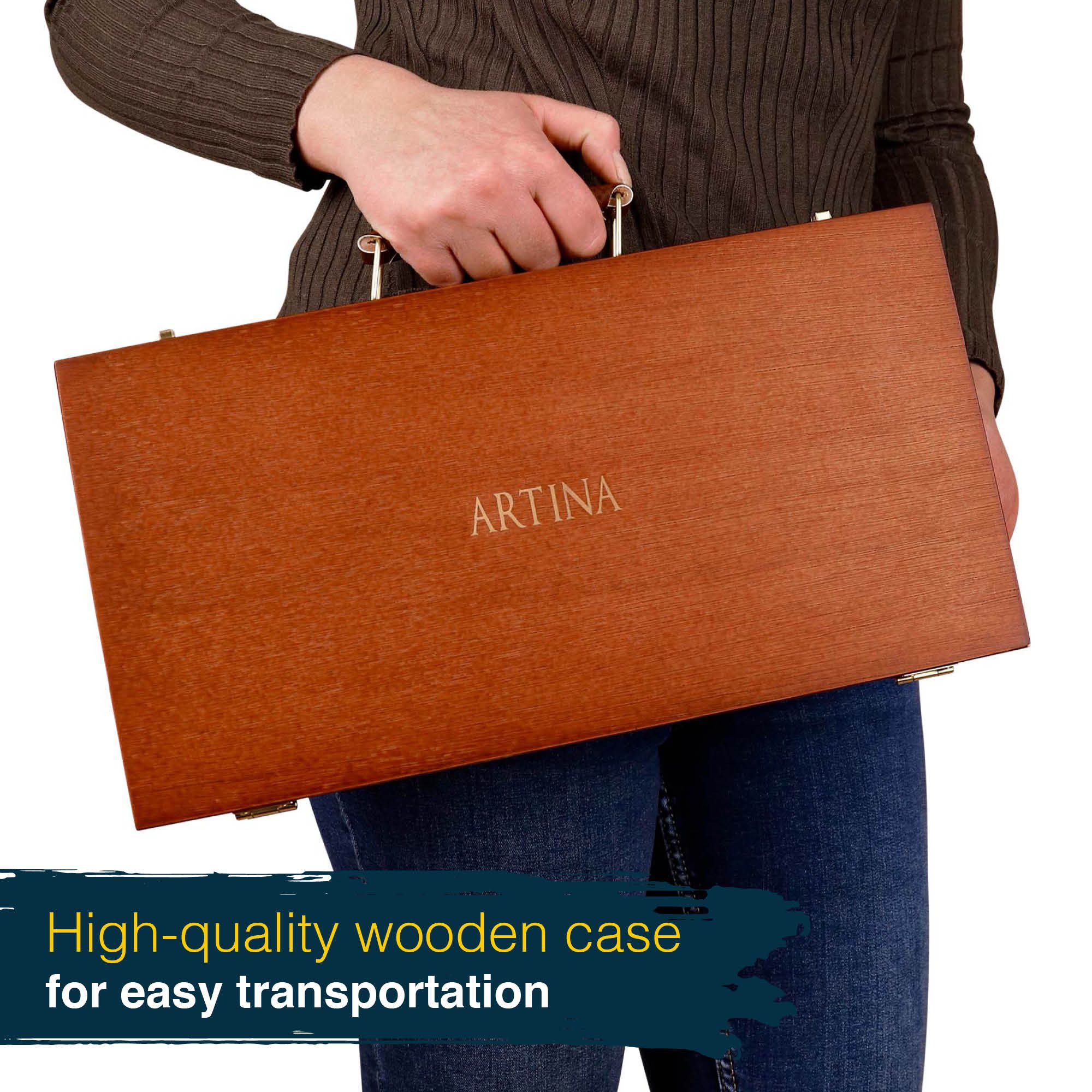 Artina Bastelfarbe, Artina Pastilo Farbe 50x23x3cm Mehrfarbig Kiefernholz