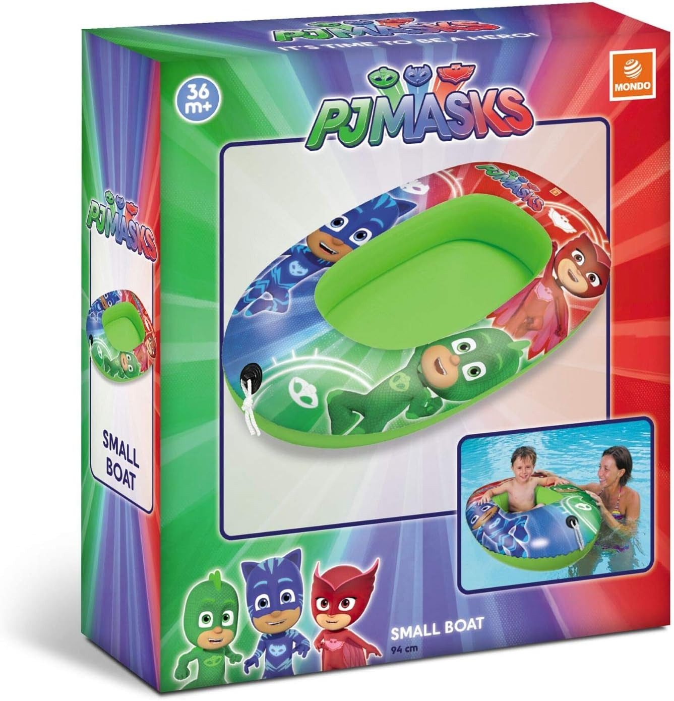Preis-Shop24 Kinder-Schlauchboot Masks 94 cm Boot Pyjamahelden Design für Kinder Schlauchboot Gummiboot