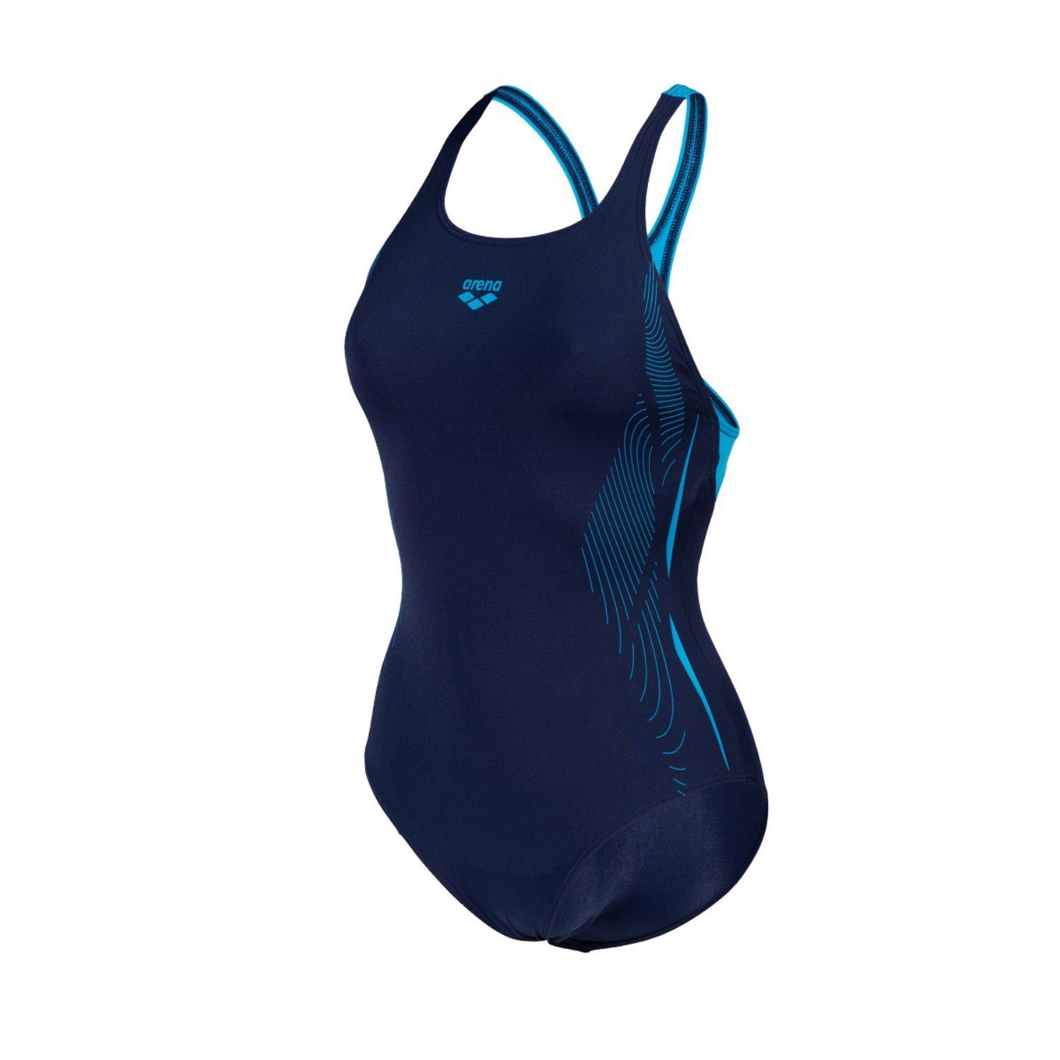 Arena Badeanzug Damen Womens Swimmsuit Swim Pro mit BH Blau