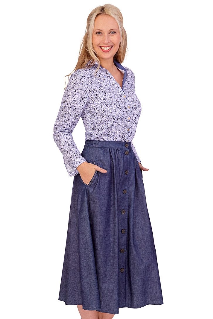 Hammerschmid Trachtenrock Trachtenrock - AMBERG - denim günstig online kaufen