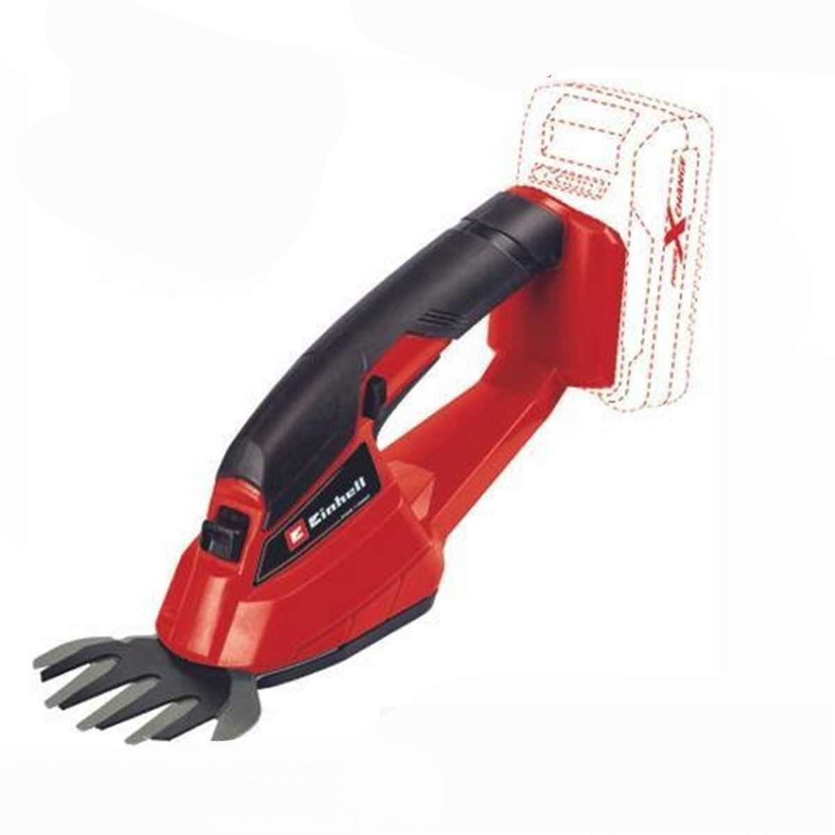 Einhell Akku-Gras- und Strauchscherenset Akku Grasschere GC-AGS 18 Li- 18V,ohne Akku, Ladegerät X-Change