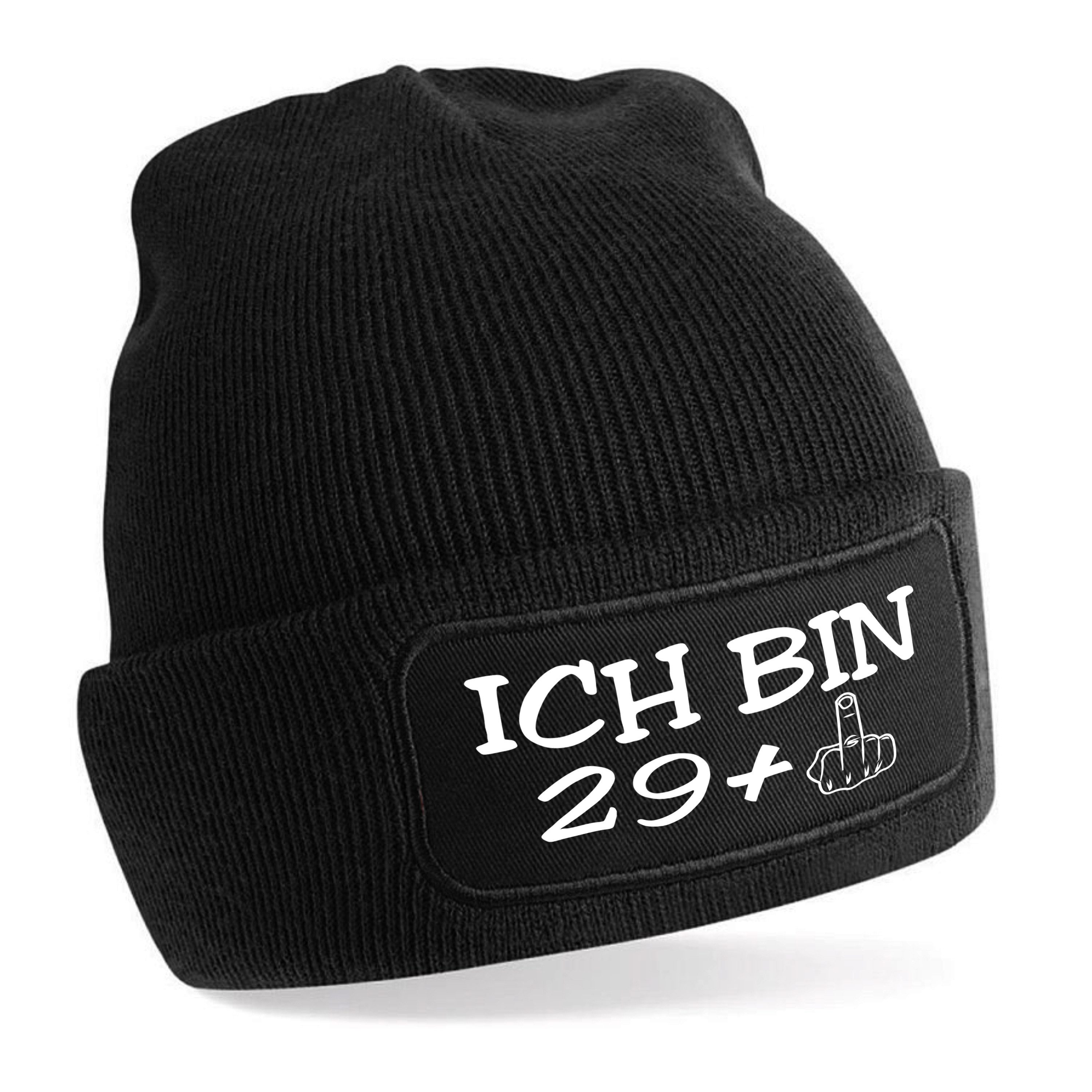 Beanie Strickmütze Beanie mit Spruch ICH BIN 29 +