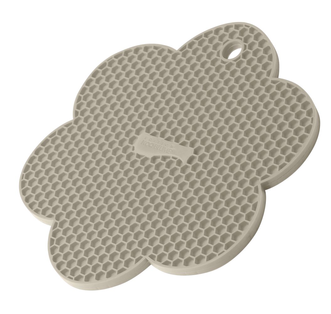 Kochblume Topflappen Waben-Untersetzer Blume Taupe günstig online kaufen