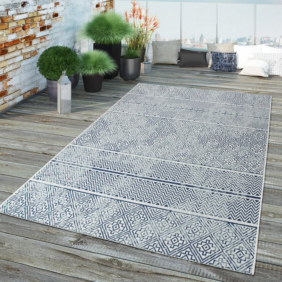 Outdoorteppich In-& Outdoorteppich Für Terrasse Küchenteppich Modern, TT  Home, rechteckig, Höhe: 8 mm, maschinell gewebt
