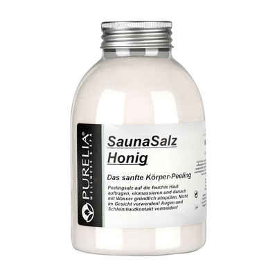 Purelia Sauna-Aufgussset PURELIA Sauna Salz Honig 650g Peelingsalz Sauna Salz Peeling