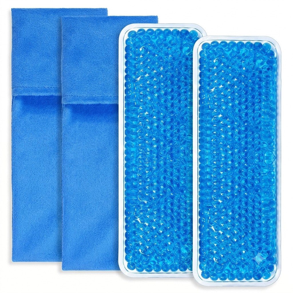 COOL-i ® Kühlpad 2er Set Gel Kühl & Wärmekompressen mit Stoffhüllen, Wiederverwendbar, Für Wochenbett, Sitzkomfort & Vielseitige Anwendungen