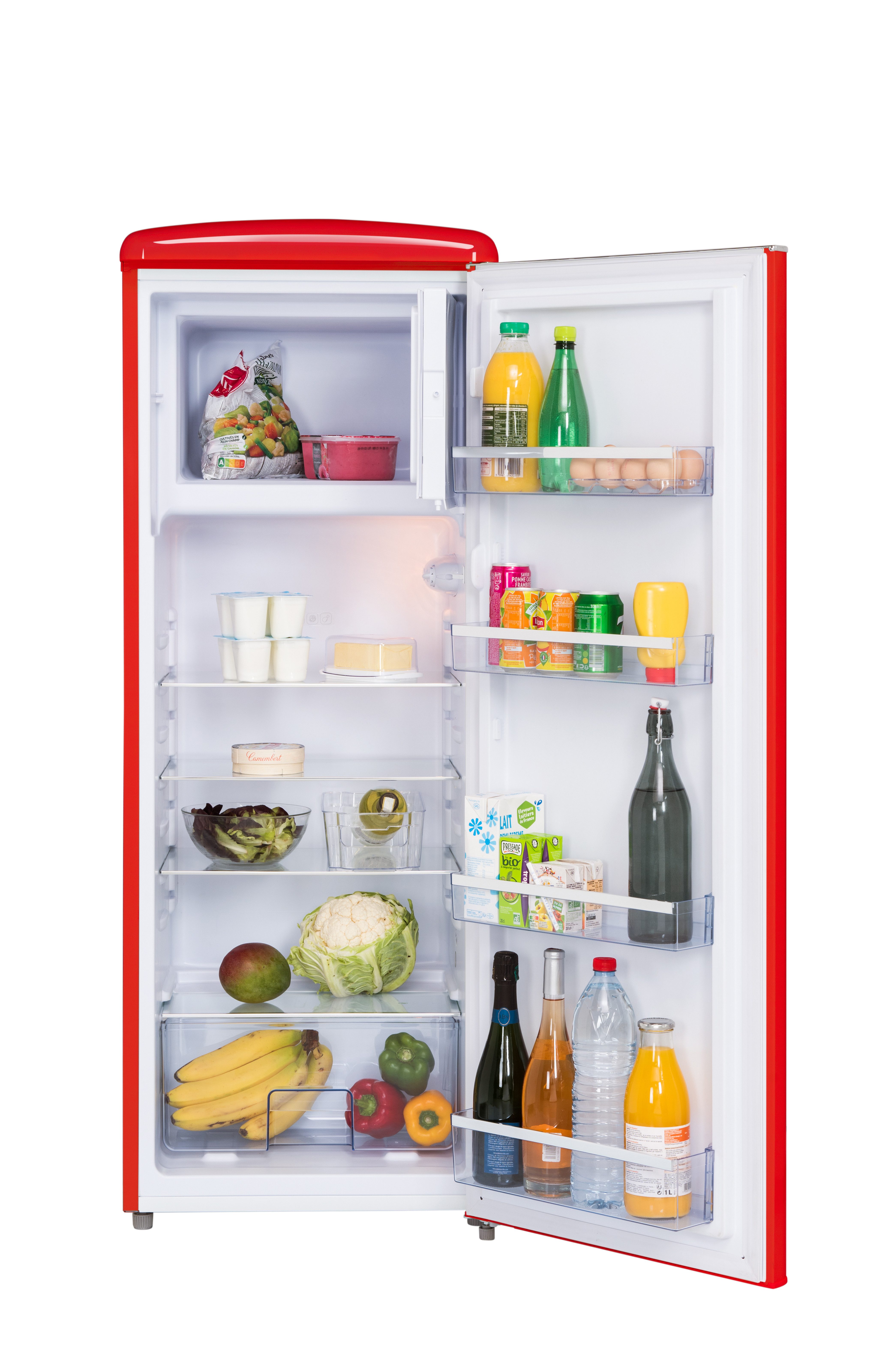 FrigeluX Kühlschrank RF218RRD, Retro-Design