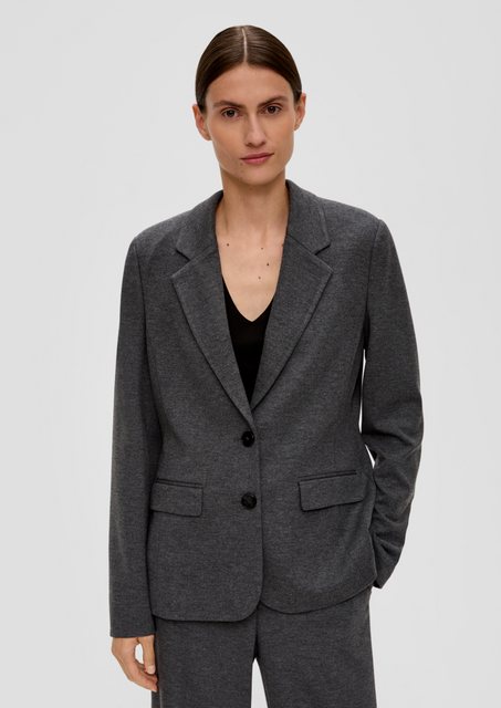 s.Oliver BLACK LABEL Jackenblazer Blazer aus Viskosemix Teilungsnähte günstig online kaufen