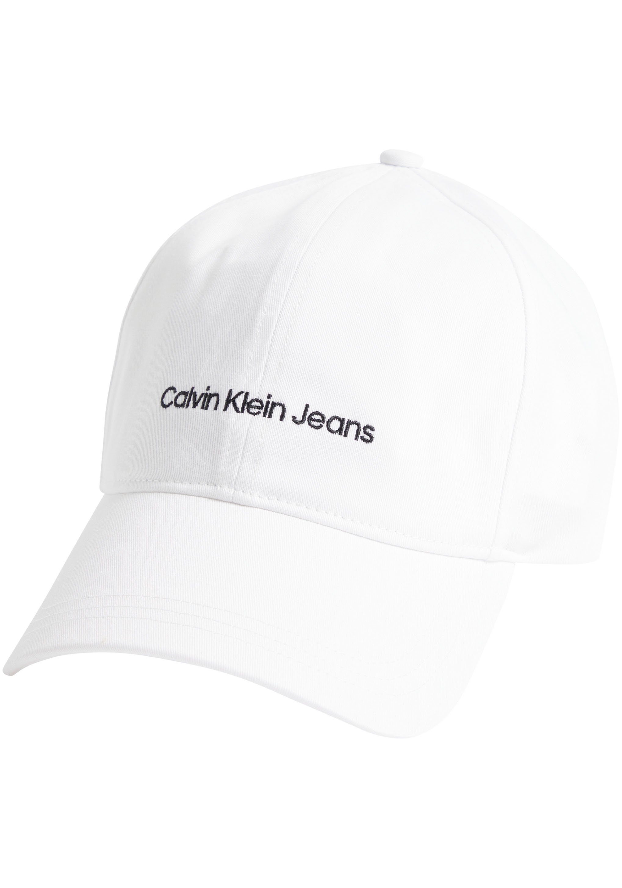 Calvin Klein Jeans Baseball Cap INSTITUTIONAL CAP Bright White