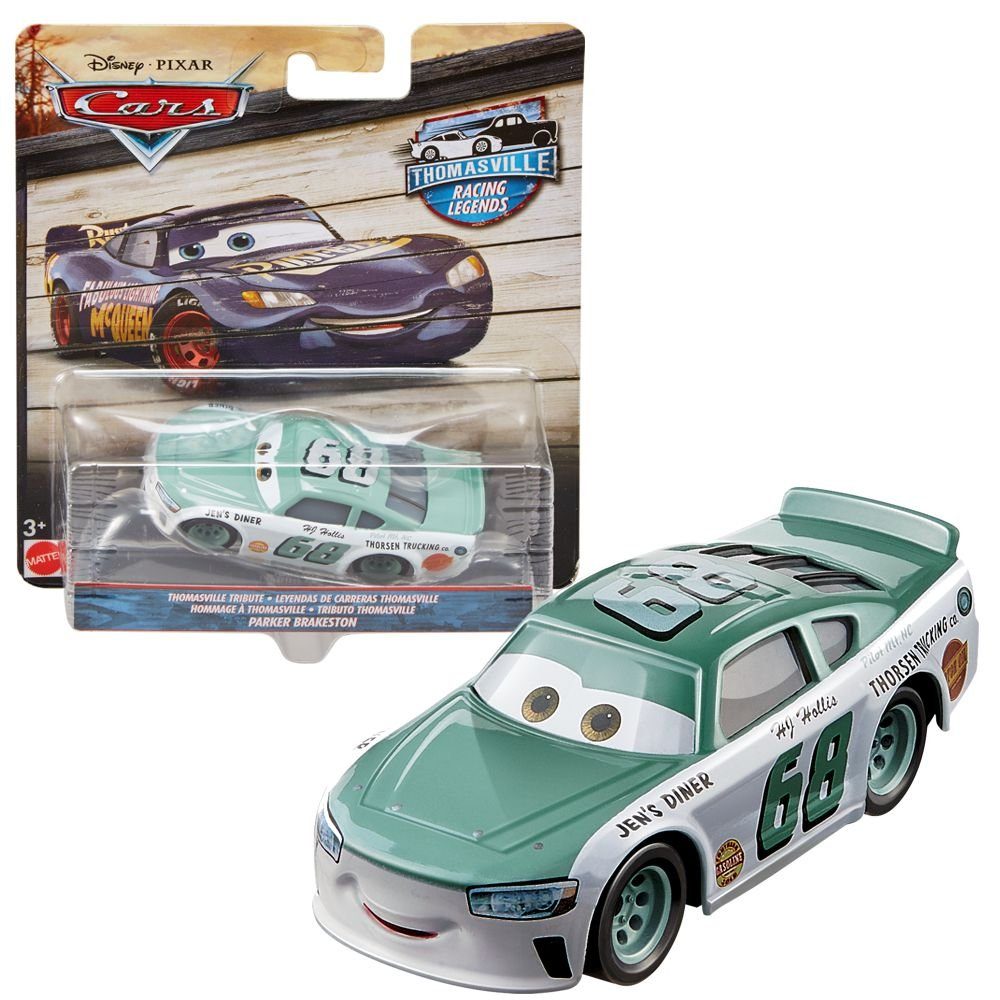 2 Disney Renn-Legenden / Cars Parker Cast Cars Thomasville Disney Fahrzeuge Spielzeug-Rennwagen Cola NO Brakeston Racing 1:55
