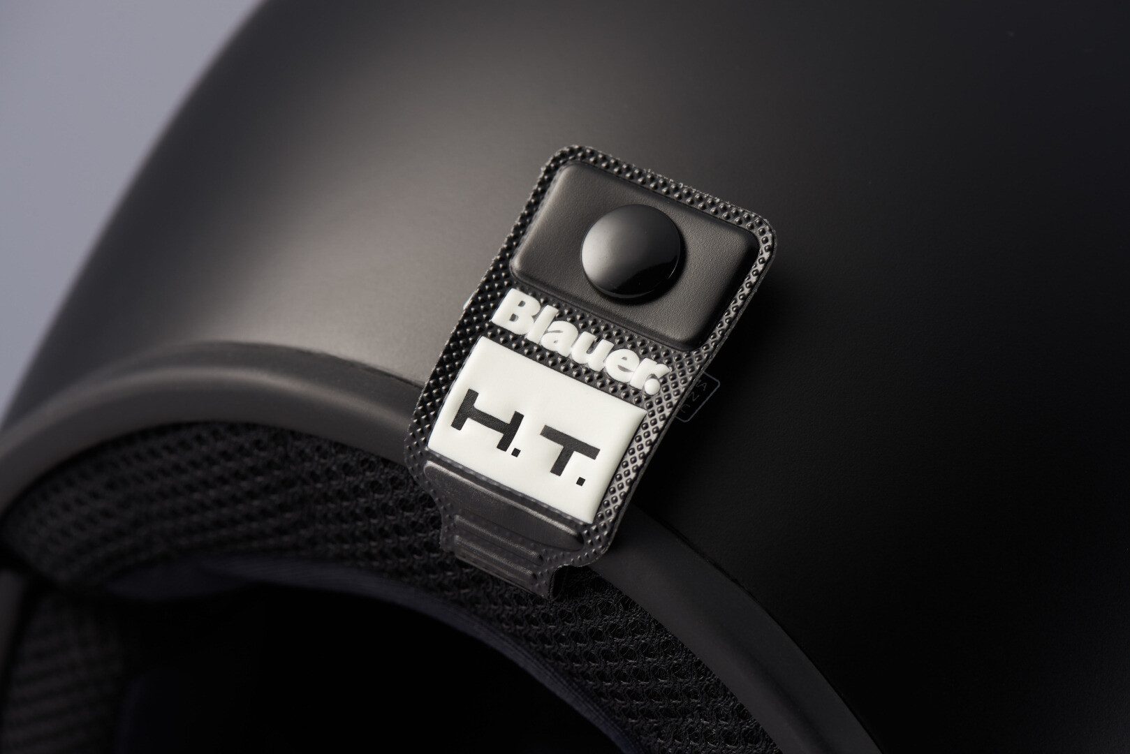 Blauer Motorradhelm 80's Helm