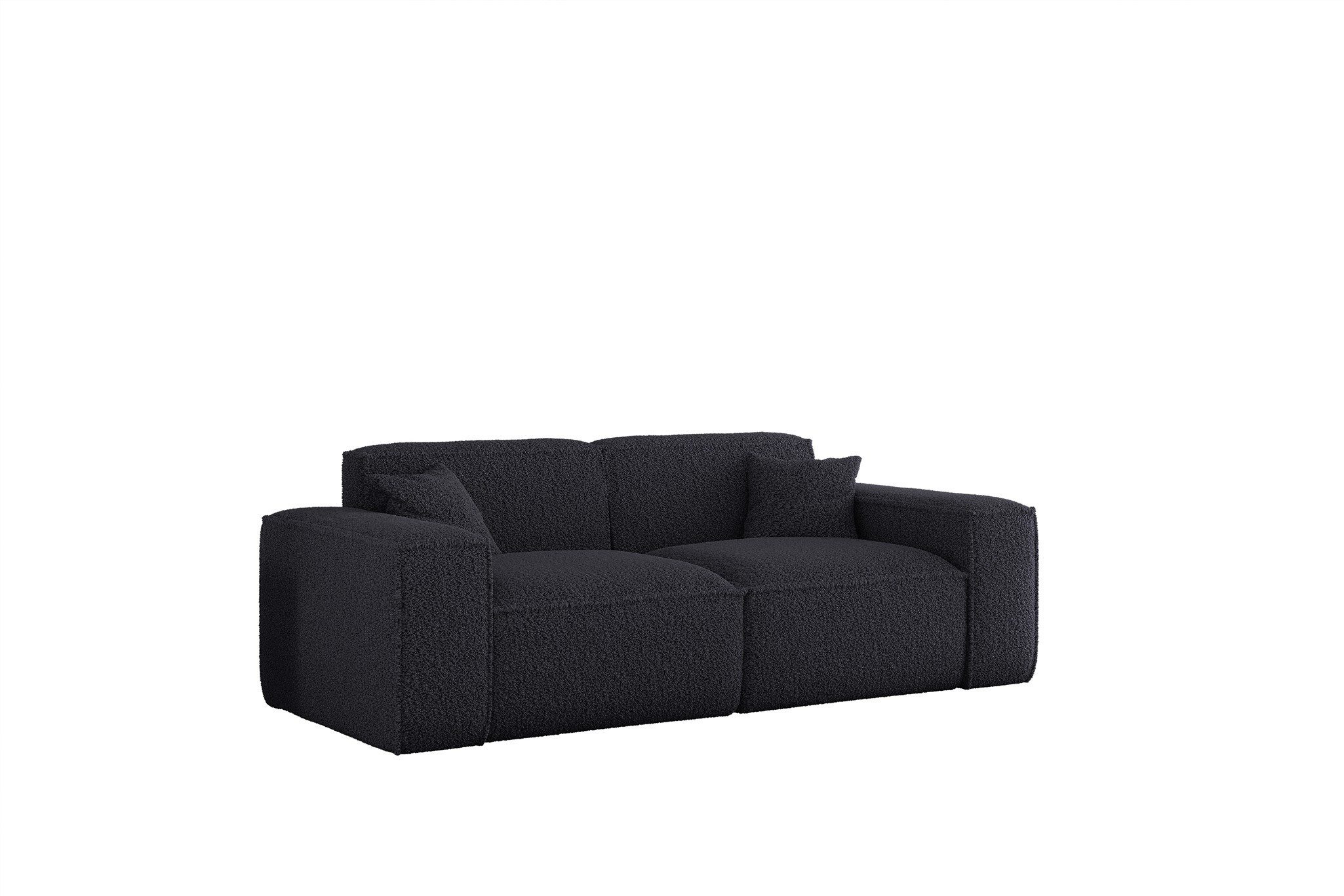 Fun Möbel 2-Sitzer Sofa Designersofa FUN PEREZ PREMIUM in Stoff Sven, Rundumbezug, inkl. 2 Zierkissen