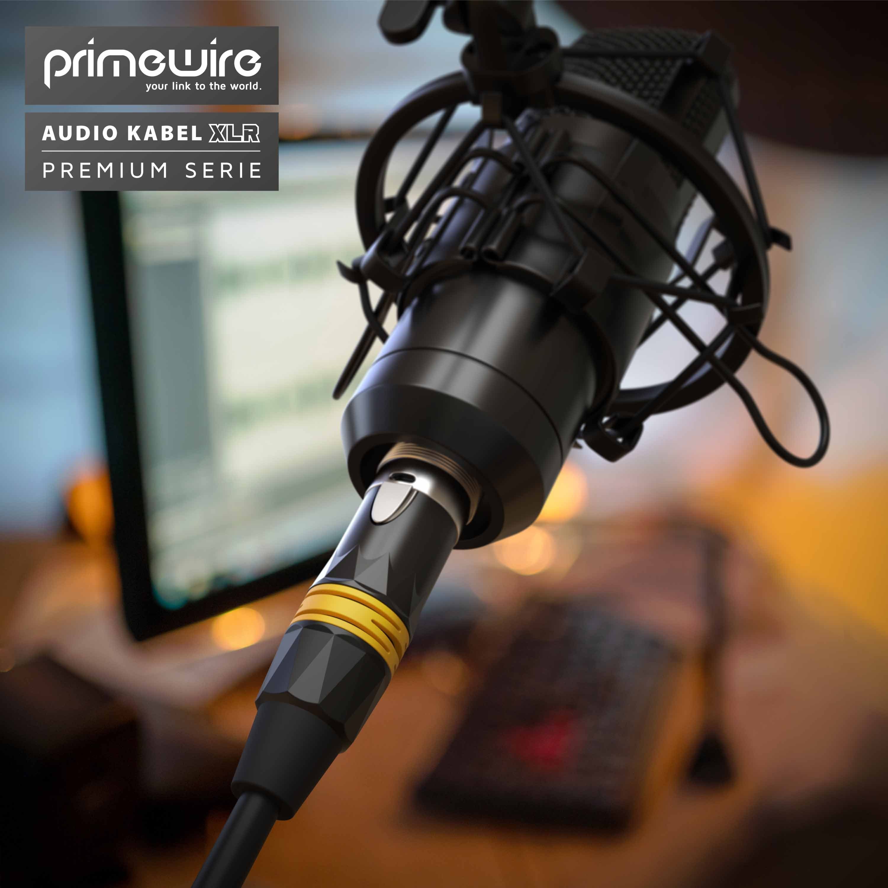 Primewire XLR Audiokabel - NF-Audiokabel - 10m Audio-Kabel, XLR, XLR Stecker, XLR Buchse (1000 cm), für Mikrofon, Mischpult, Verstärker und Bühne, rauscharme Üb – Bild 4 von 5