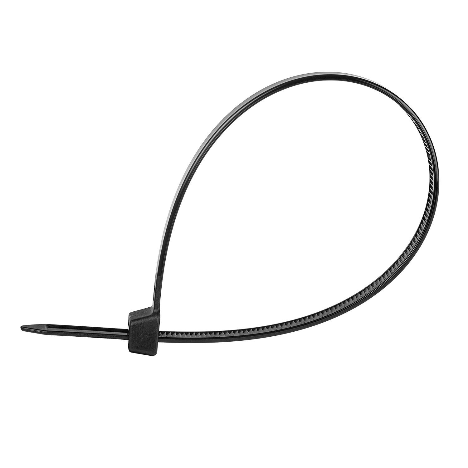 alca Kabelbinder Kabelbinder 4,8*250mm 50 St. schwarz 22 Kg zugfest UV-beständig (50-St)