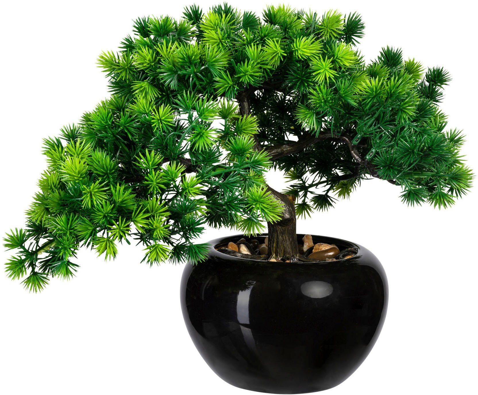 Kunstbonsai Bonsai Lärche Bonsai Lärche, green, 26 im Creativ Höhe Keramiktopf cm