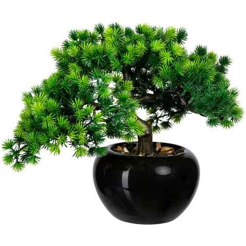 Kunstbonsai Bonsai Lärche Bonsai Lärche, Creativ green, Höhe 26 cm, im Keramiktopf