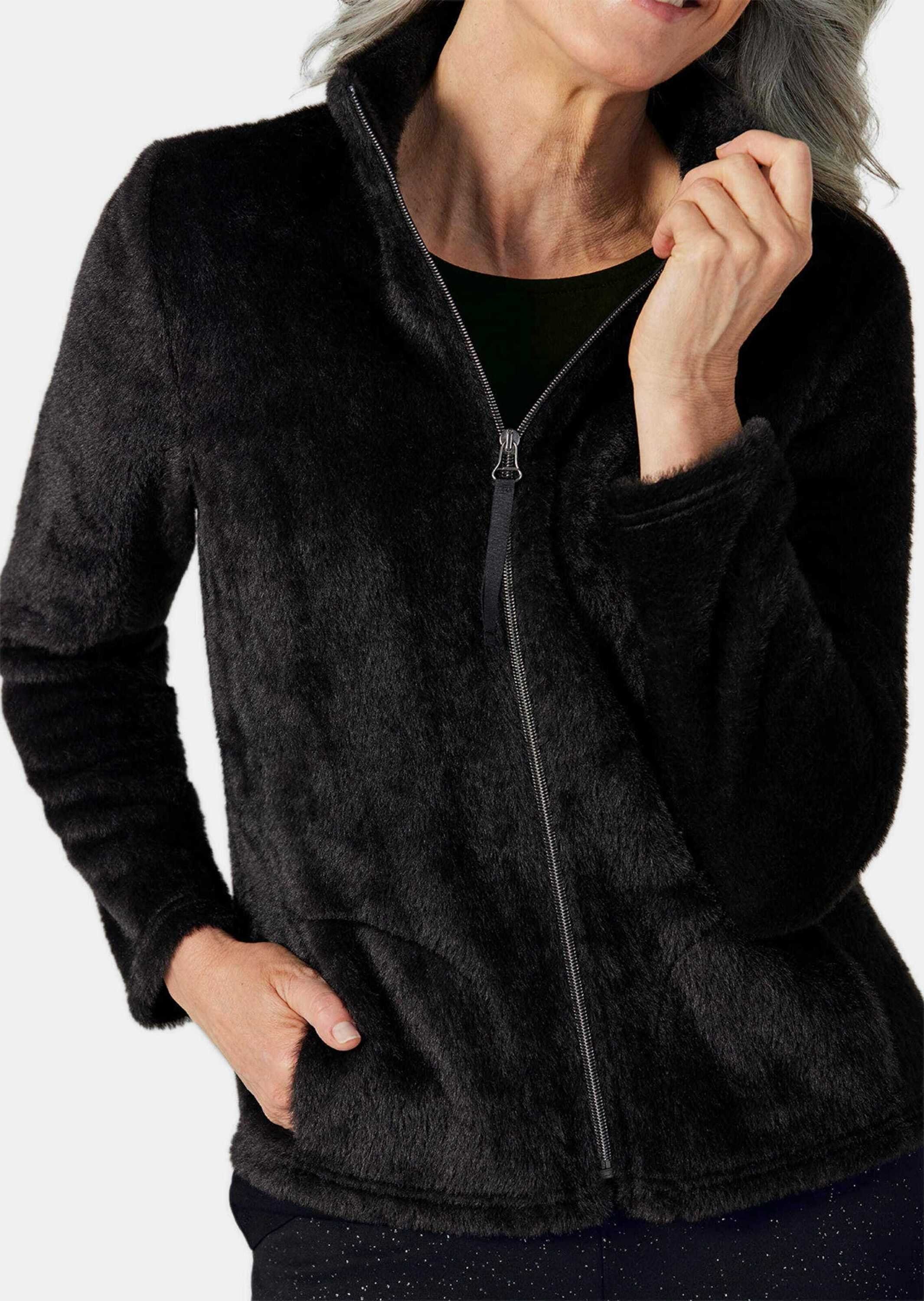GOLDNER Outdoorjacke Teddyjacke mit Glanzeffekt