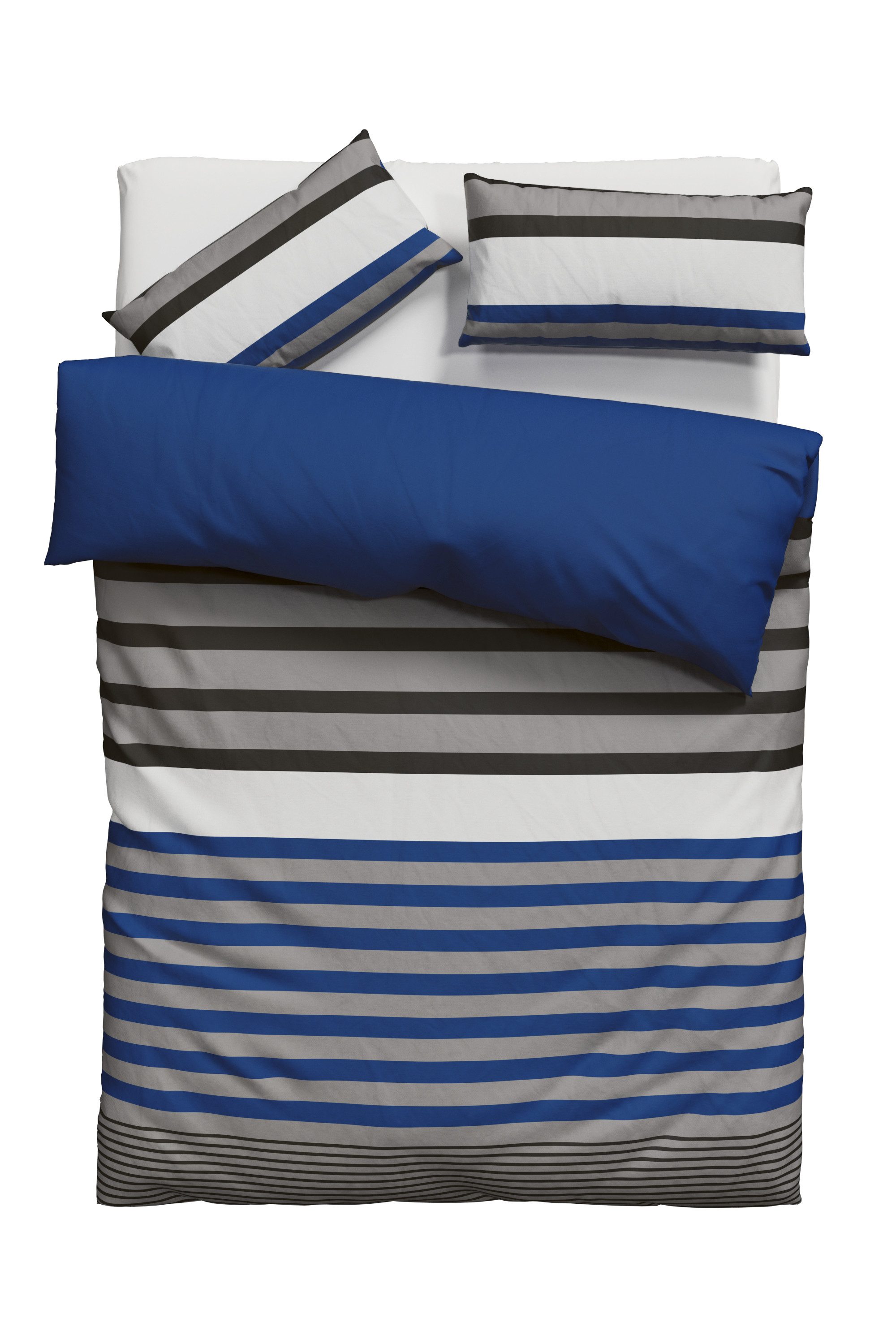 H.I.S Bettwäsche Majoran, Polycotton recycelt, 2 teilig, gestreifte Bettwäs günstig online kaufen