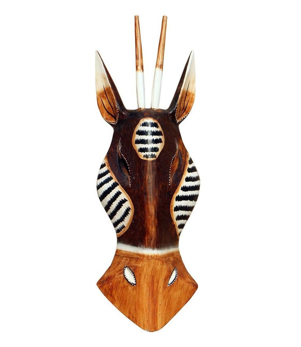 Wogeka Wanddekoobjekt Wand-Maske Antilope 32 cm günstig online kaufen