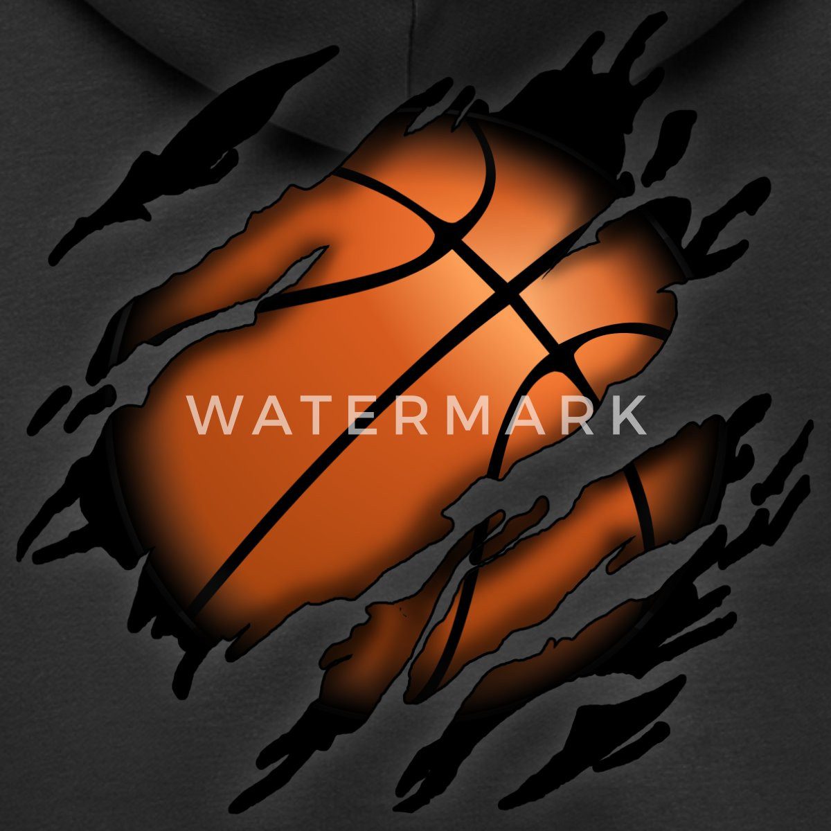 Spreadshirt Hoodie Basketball Geschenke Ball Sport Basketball Geschenkideen Kinder Premiu (1-tlg)