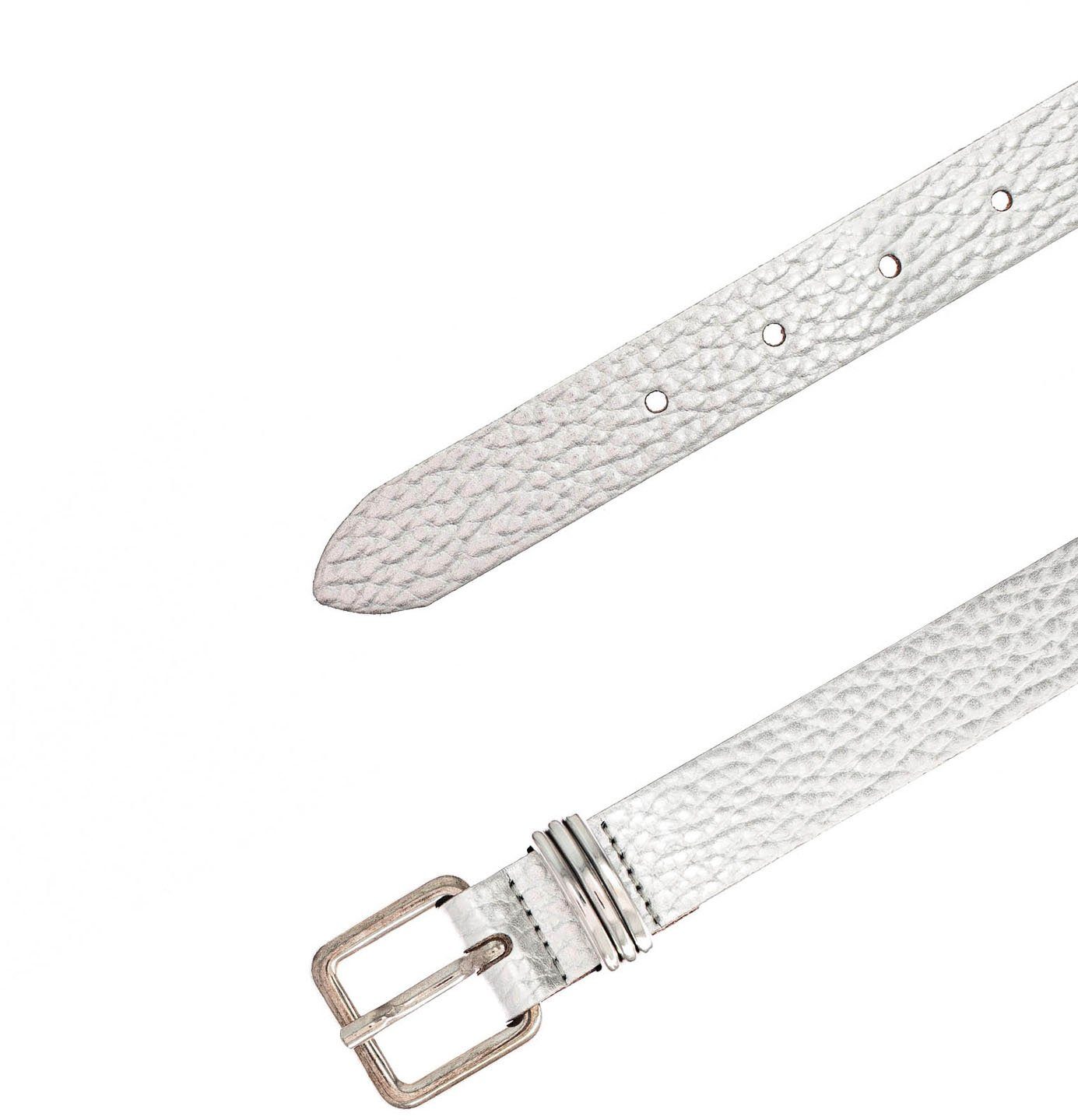 Tamaris Ledergürtel mit Metallic-Finish