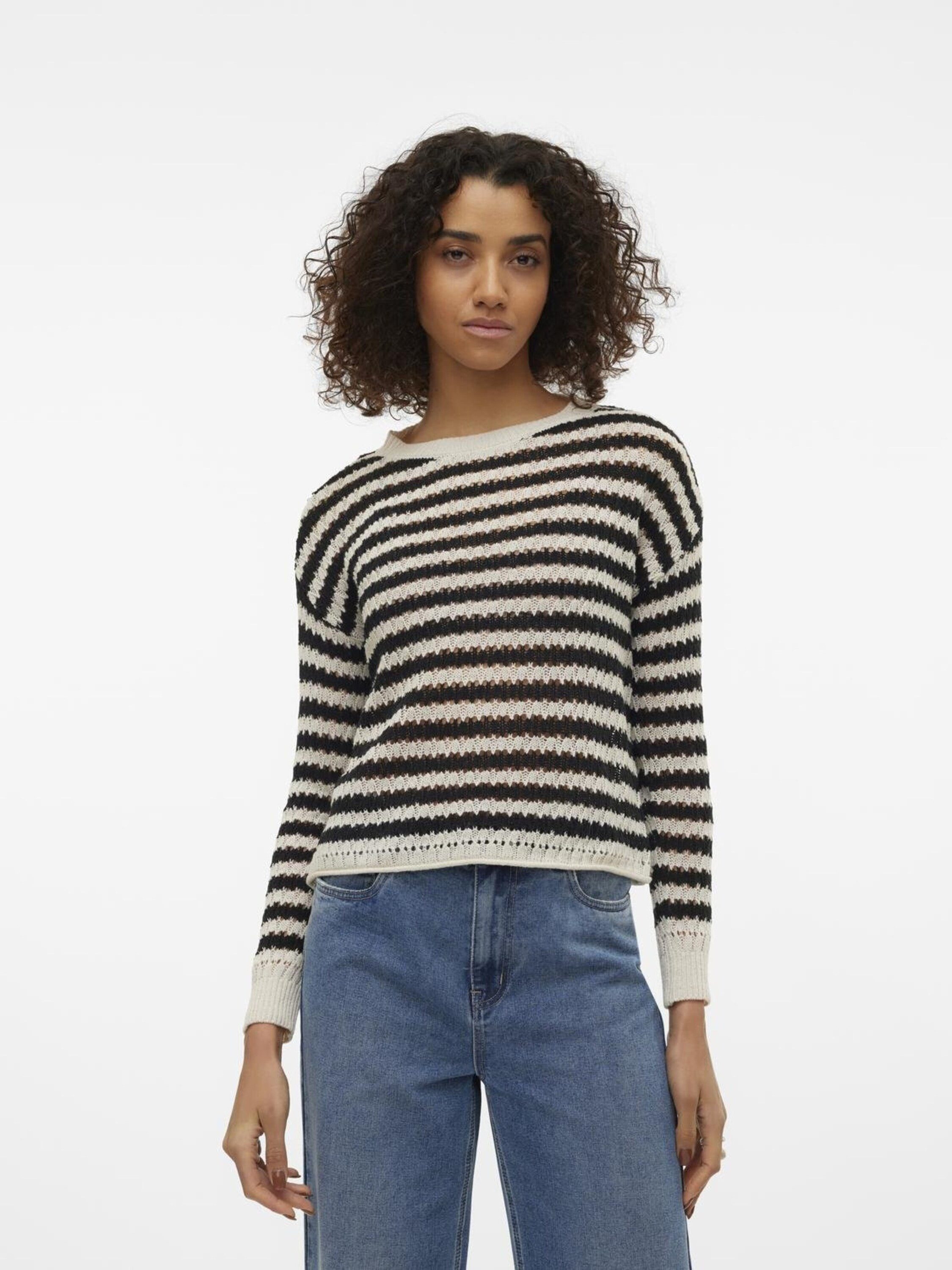 Vero Moda Strickpullover SPRING (1-tlg) Lochmuster günstig online kaufen