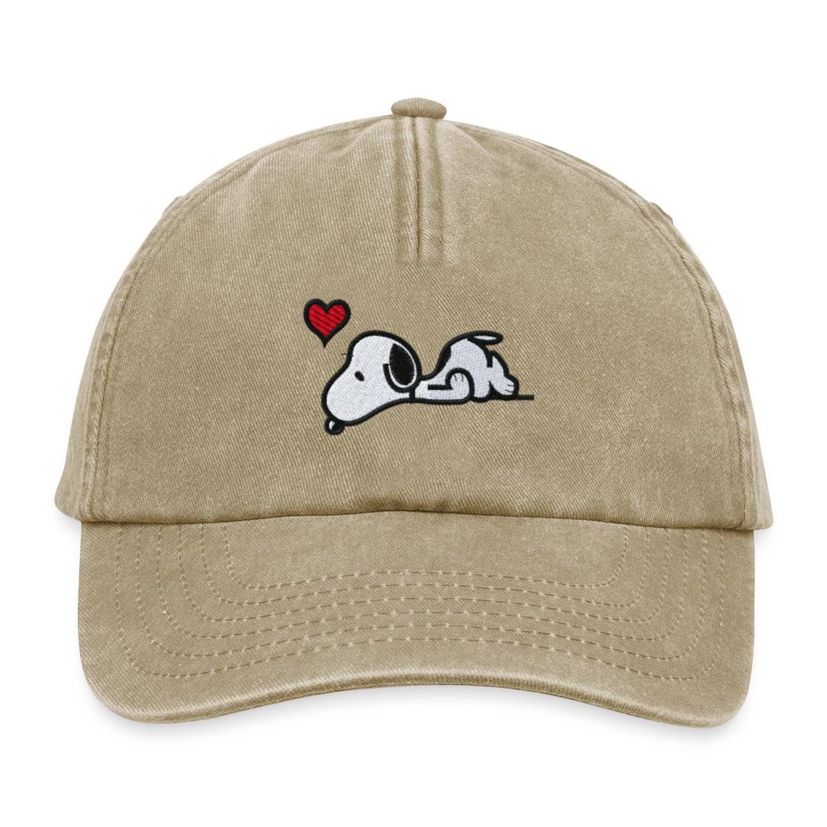 Baseball Cap Peanuts Snoopy Liebe Herz Love Stick Vintage Cap