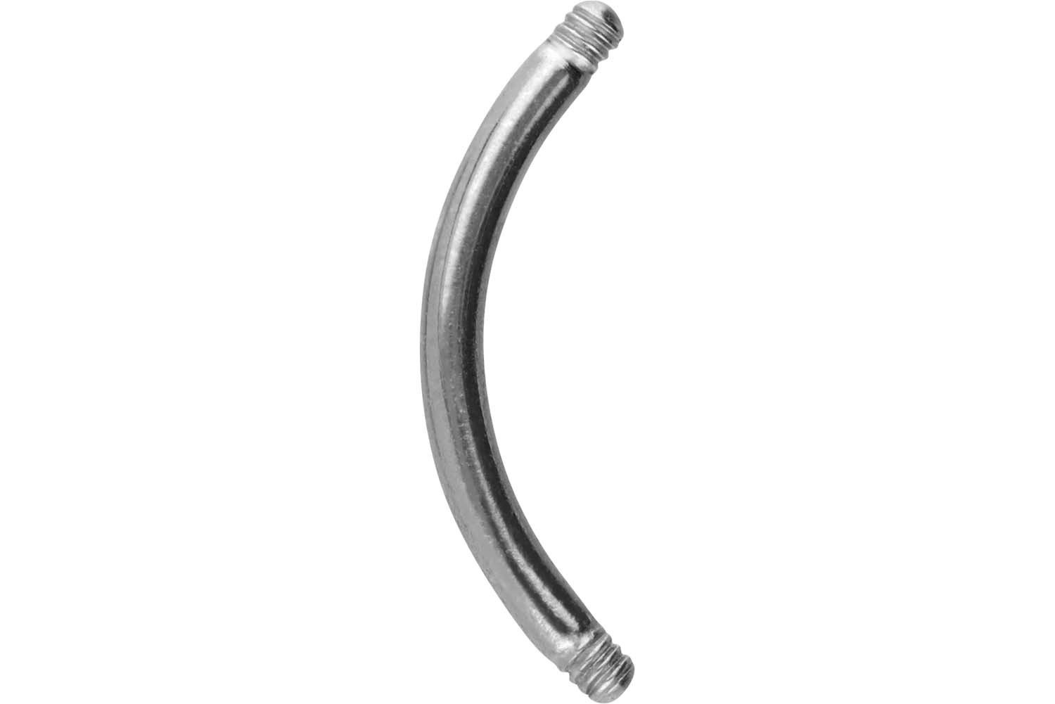 PIERCINGLINE Bauchnabelpiercing Chirurgenstahl Banane ohne Kugeln (Bananen, 1-tlg)
