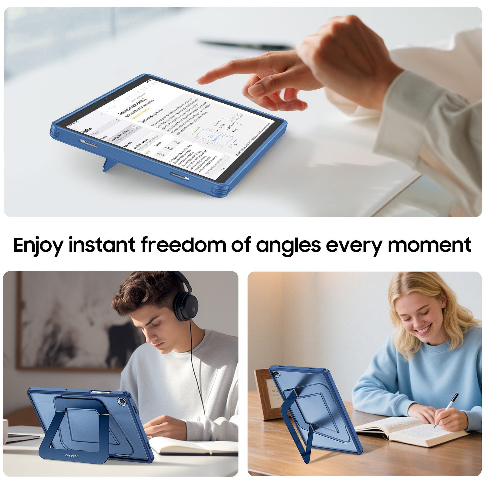 Fintie Tablet-Hülle mit Metallständer für Samsung Galaxy Tab A11+ 2025 11''/ Tab A9+ 2023 11 Zoll, Stoßfeste Multi-Winkel Betrachtung Tablet Schutzhülle – Bild 4 von 5